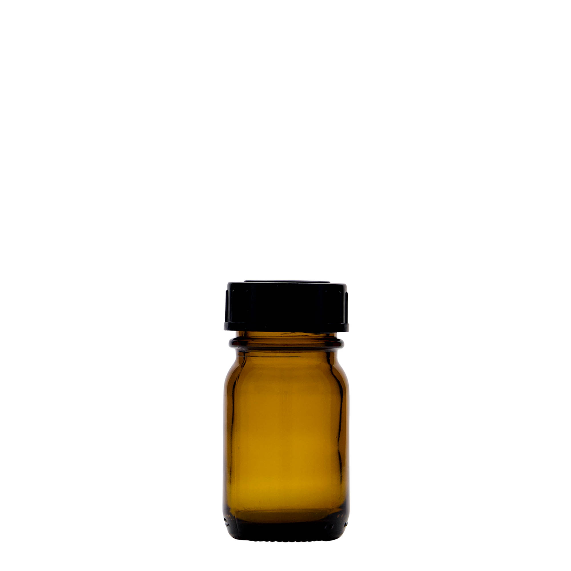 30 ml bottiglia a collo largo, marrone, bocca: DIN 32