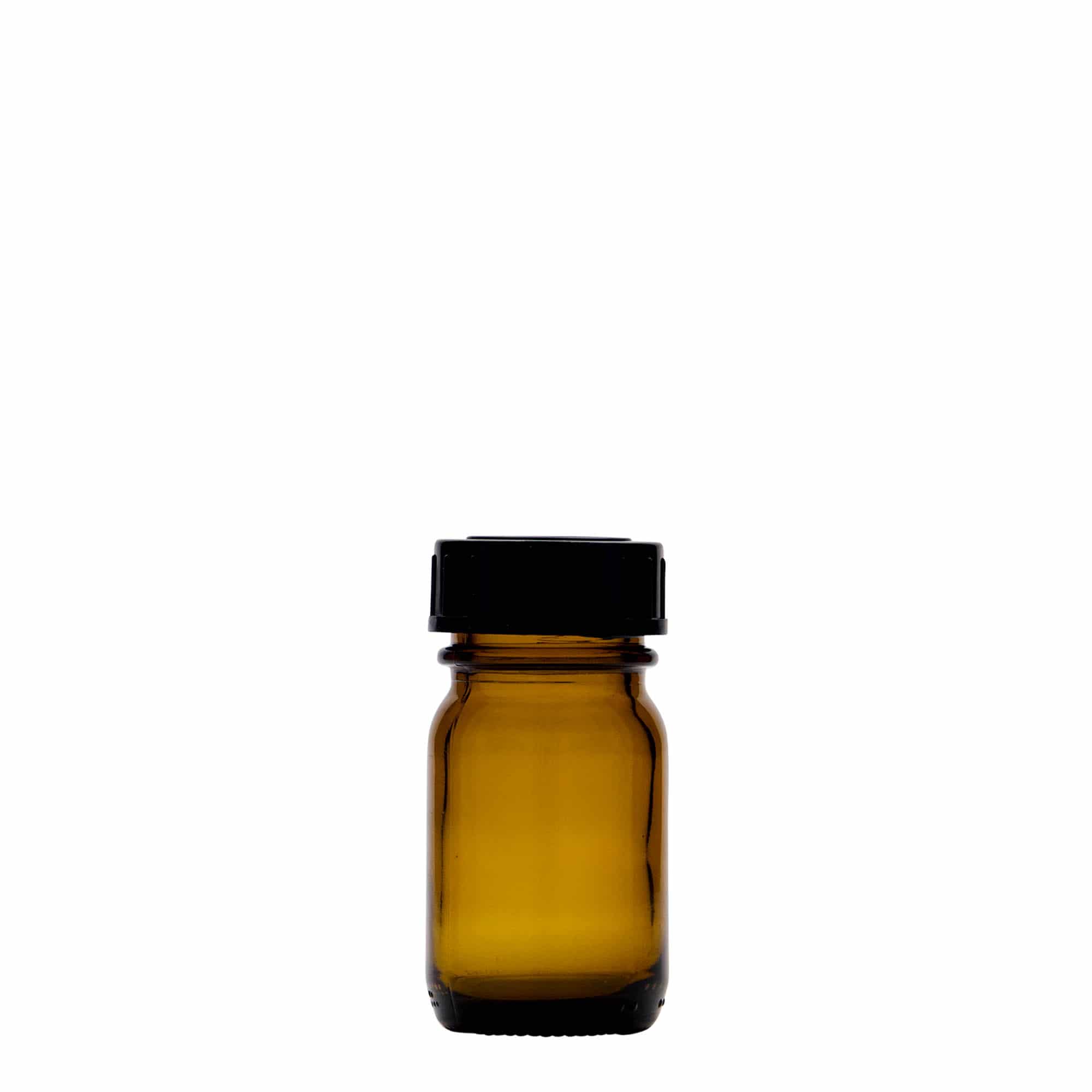 30 ml bottiglia a collo largo, marrone, bocca: DIN 32