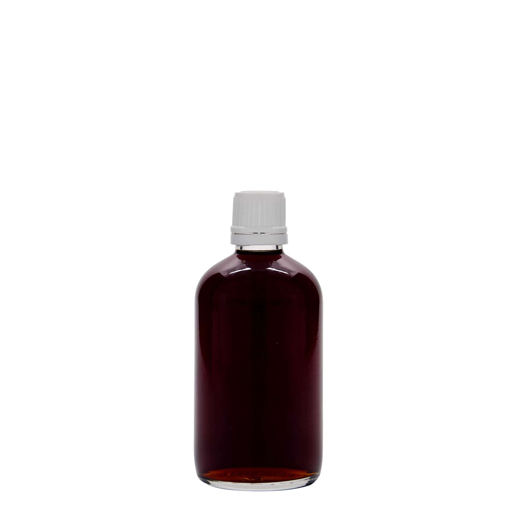 100 ml flacone medico, vetro, bocca: DIN 18