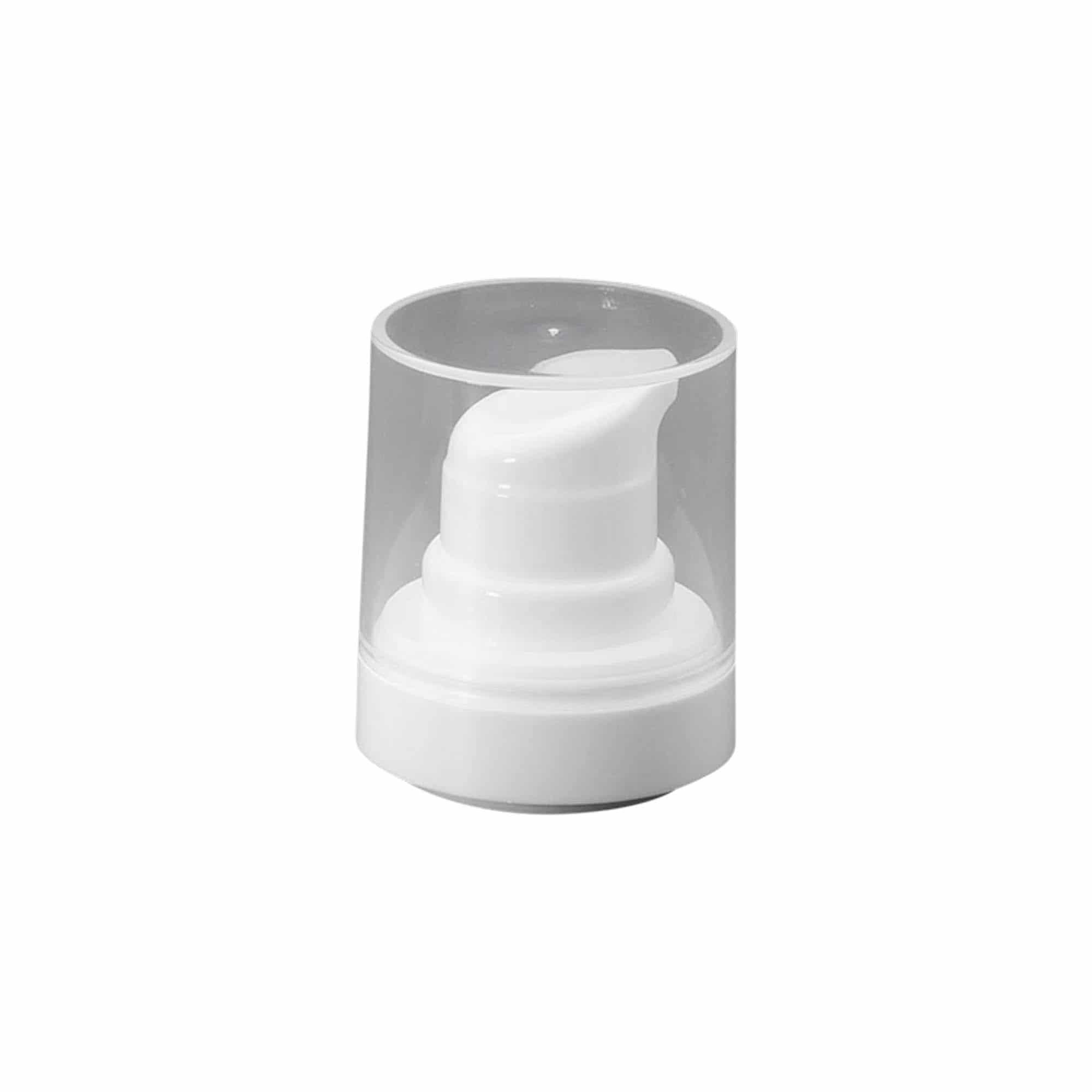 Dispenser a pompa Airless 'Micro', plastica PP, bianco Dispenser a pompa Airless 'Micro', plastica PP, bianco
