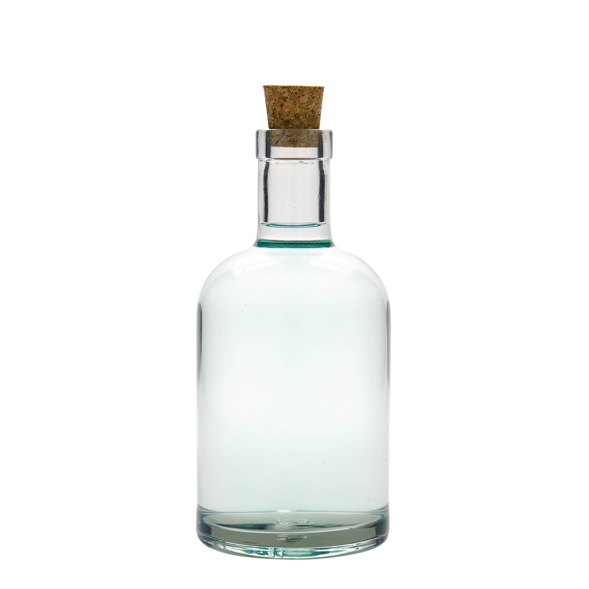 Bottiglia di vetro da 500 ml 'Claus', bocca: tappo di sughero Bottiglia di vetro da 500 ml 'Claus', bocca: tappo di sughero