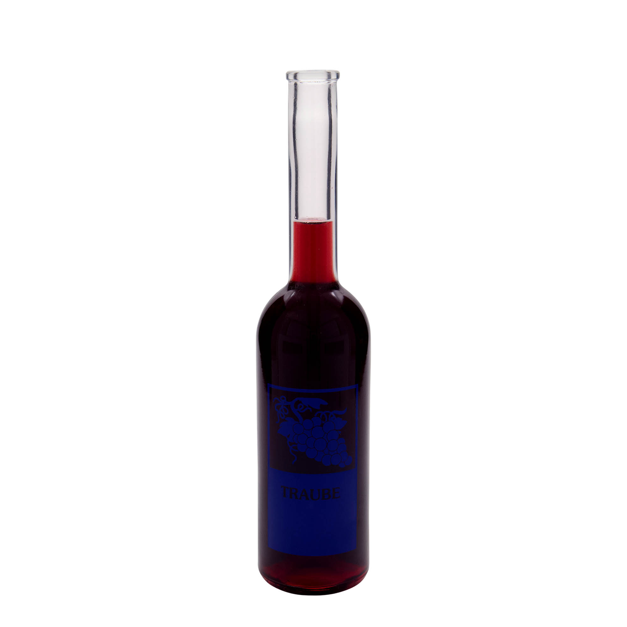 Bottiglia di vetro da 500 ml 'Opera', motivo: uva, apertura: sughero Bottiglia di vetro da 500 ml 'Opera', motivo: uva, apertura: sughero