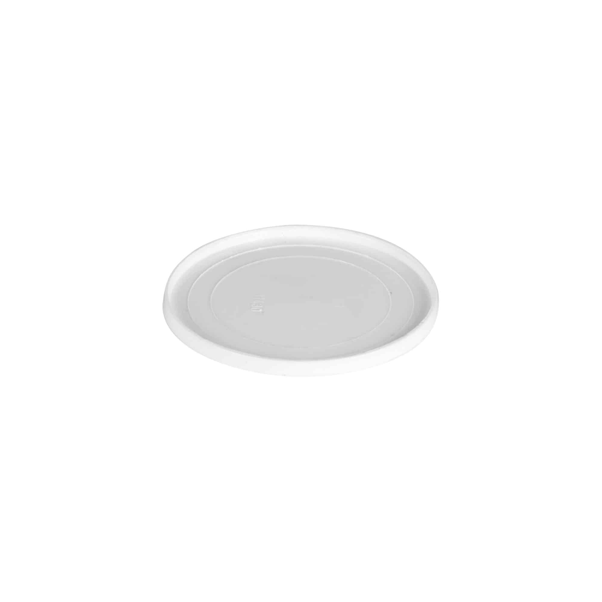 Disco di copertura per 30 ml 'Bianca', plastica PP, bianco