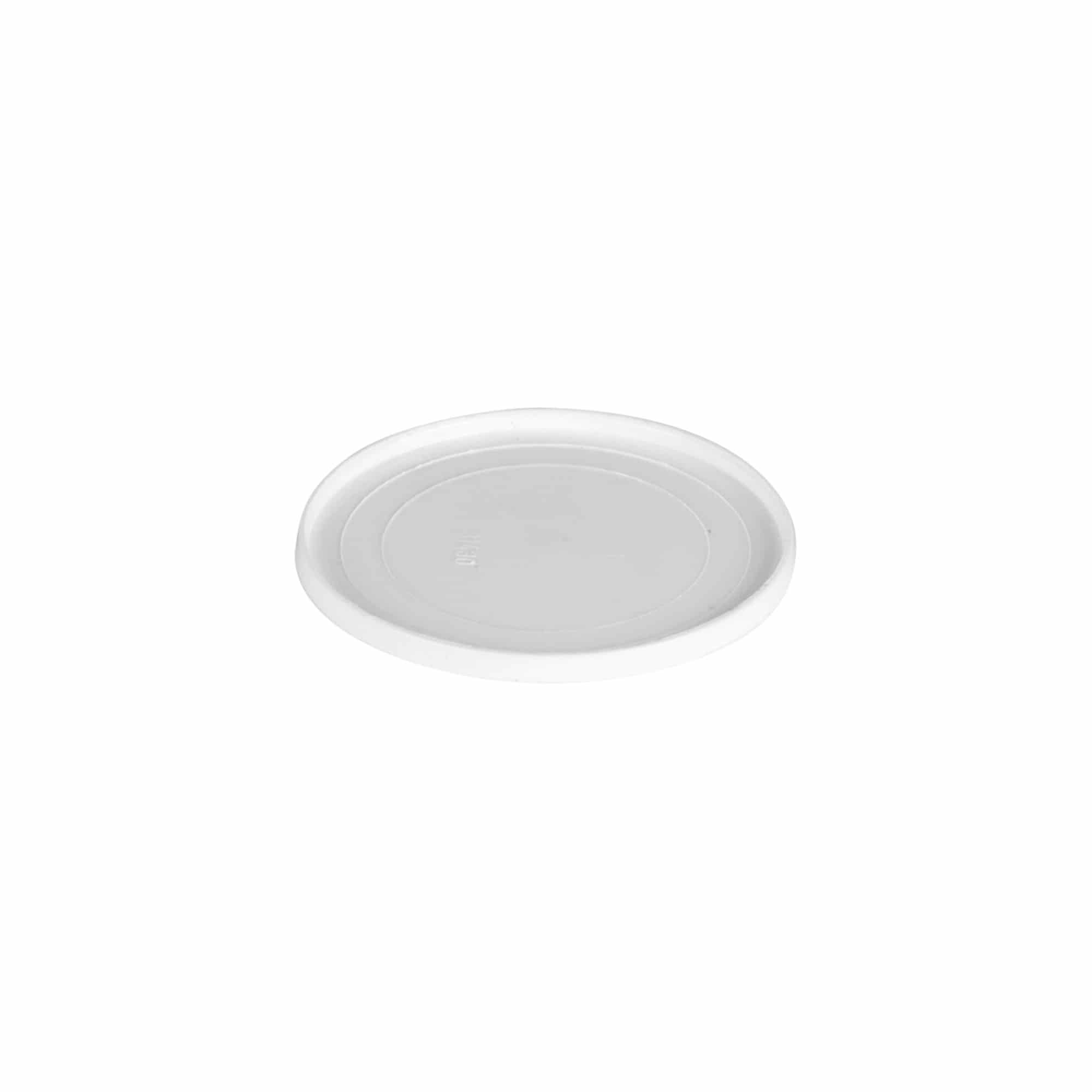Disco di copertura per 30 ml 'Bianca', plastica PP, bianco