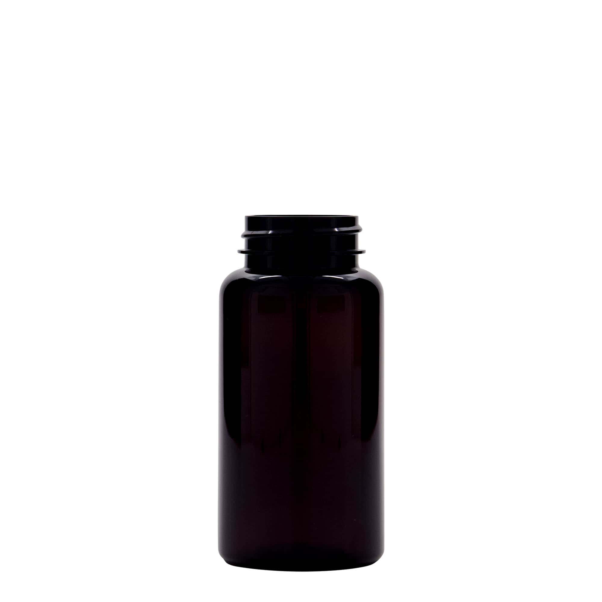 150 ml Barattolo PET-Packer, plastica, marrone, imboccatura: GPI 38/400