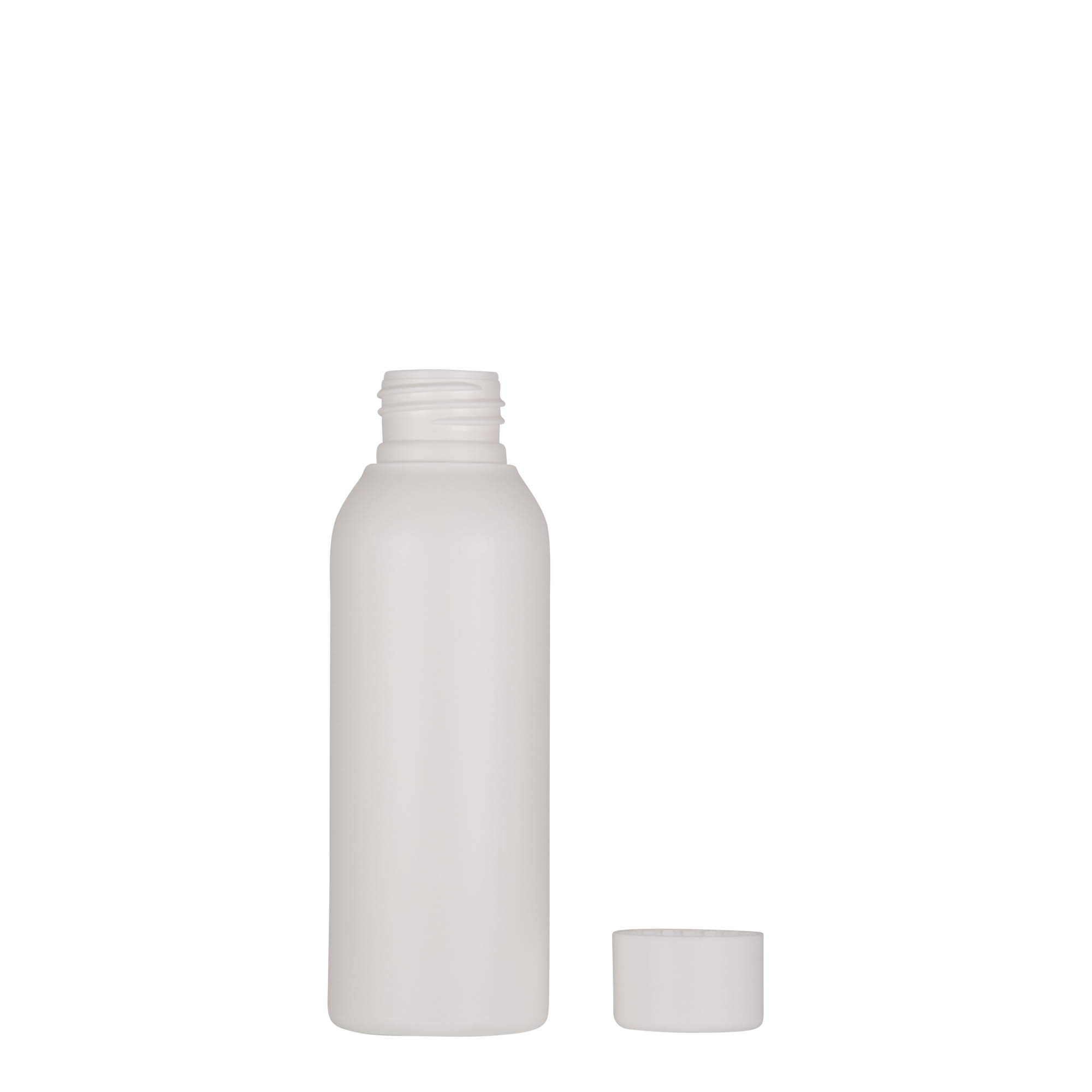 Bottiglia in plastica da 100 ml 'Tuffy', HDPE, bianca, bocca: 24/410
