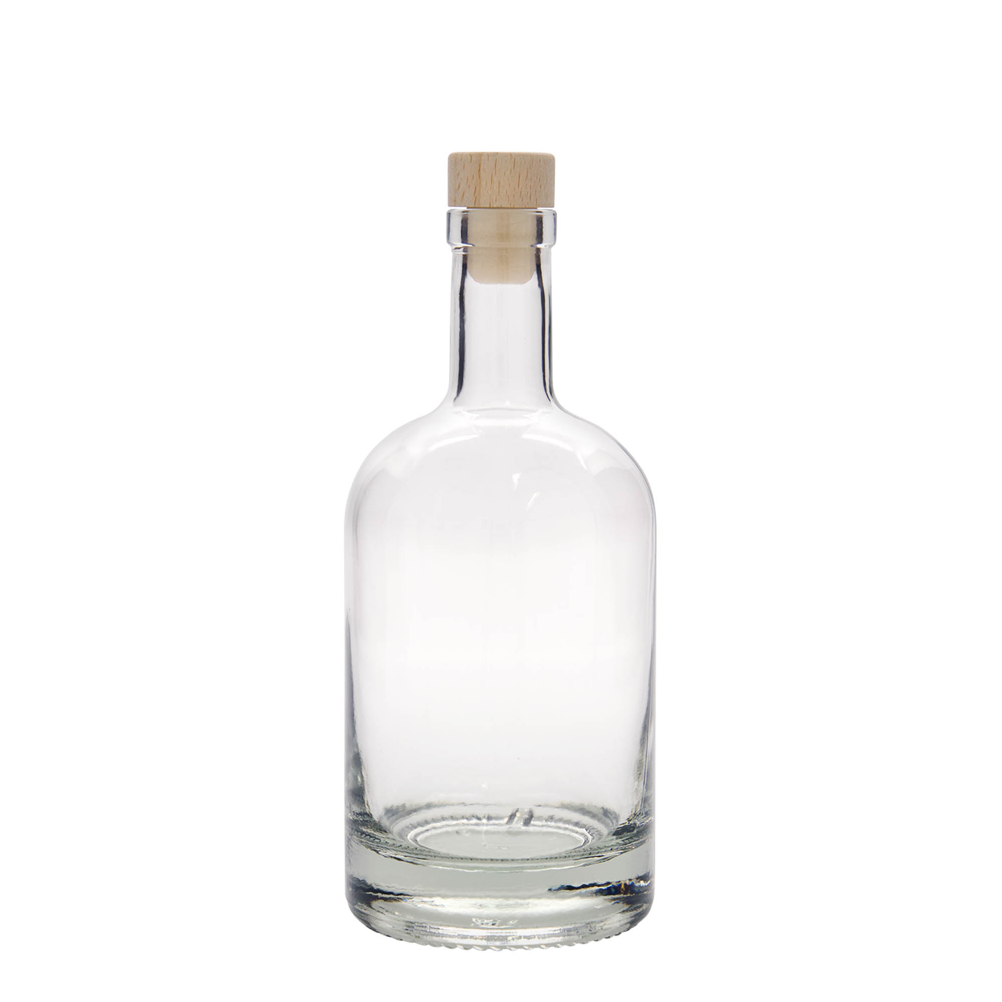 Bottiglia di vetro da 500 ml 'First Class', bocca: sughero Bottiglia di vetro da 500 ml 'First Class', bocca: sughero
