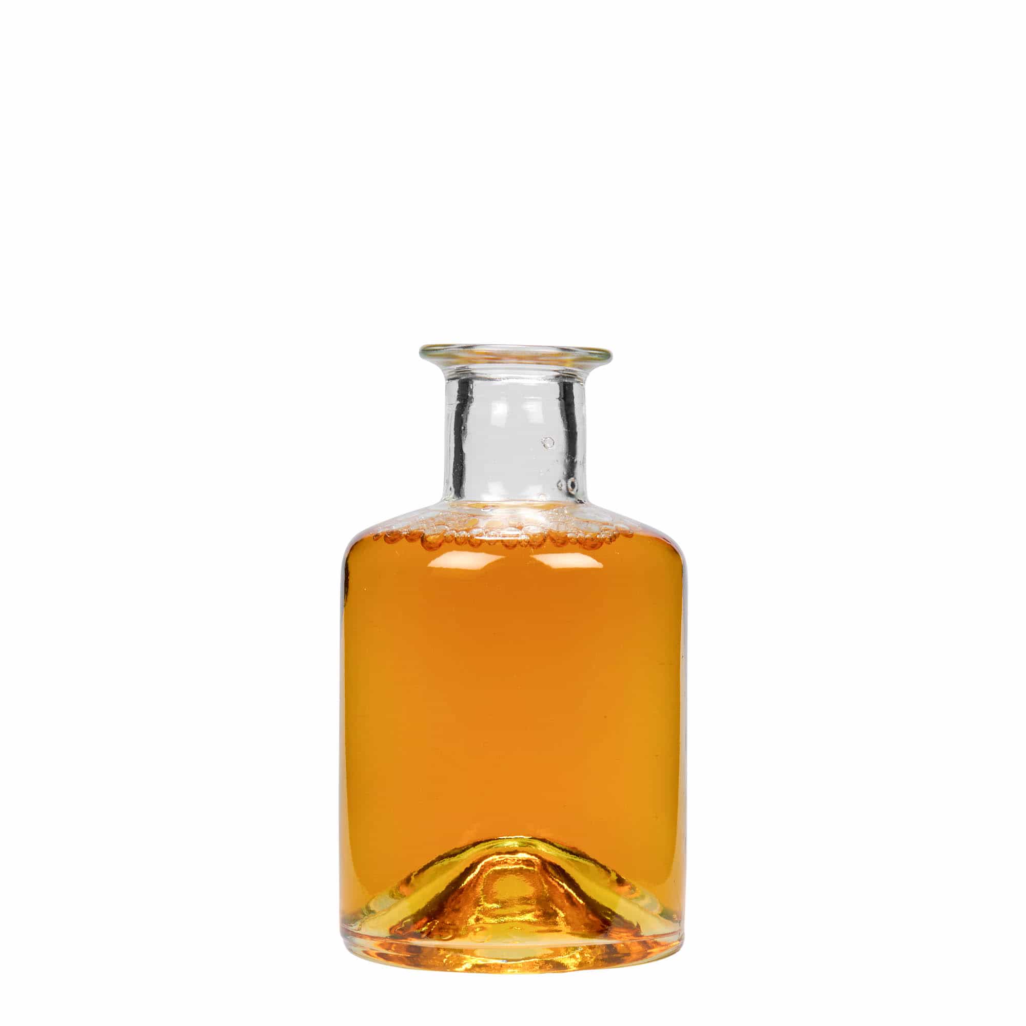 Bottiglia di vetro da 200 ml da farmacista, bocca: tappo di sughero Bottiglia di vetro da 200 ml da farmacista, bocca: tappo di sughero