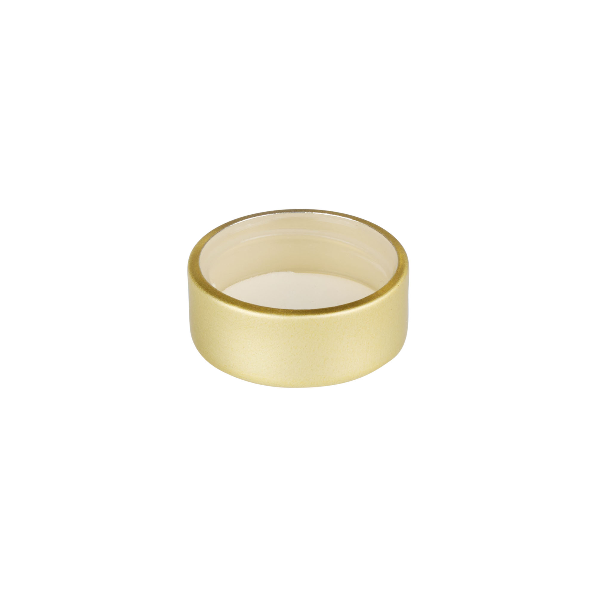 Tappo a vite, metallo, oro, per apertura: GPI 28/400 Tappo a vite, metallo, oro, per apertura: GPI 28/400