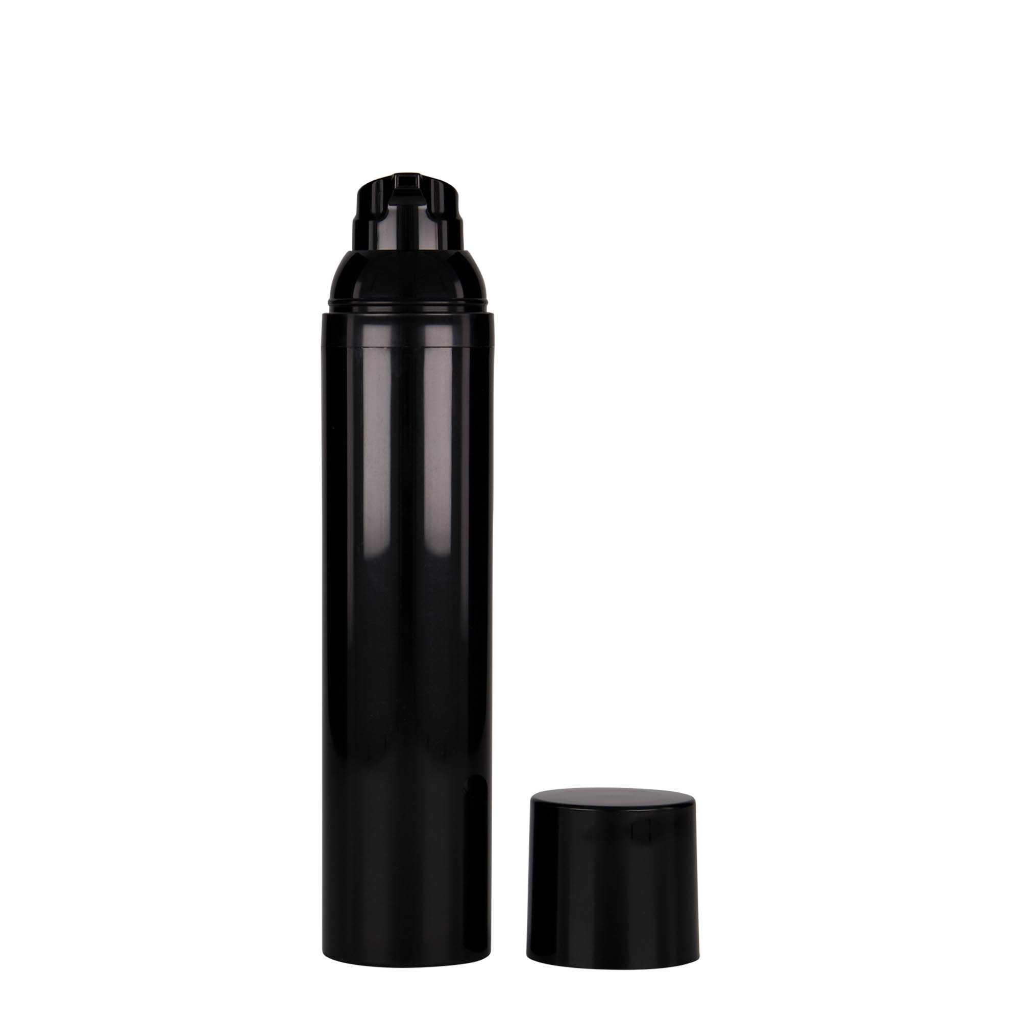 Dispenser Airless 100 ml 'Mezzo', plastica PP, nero