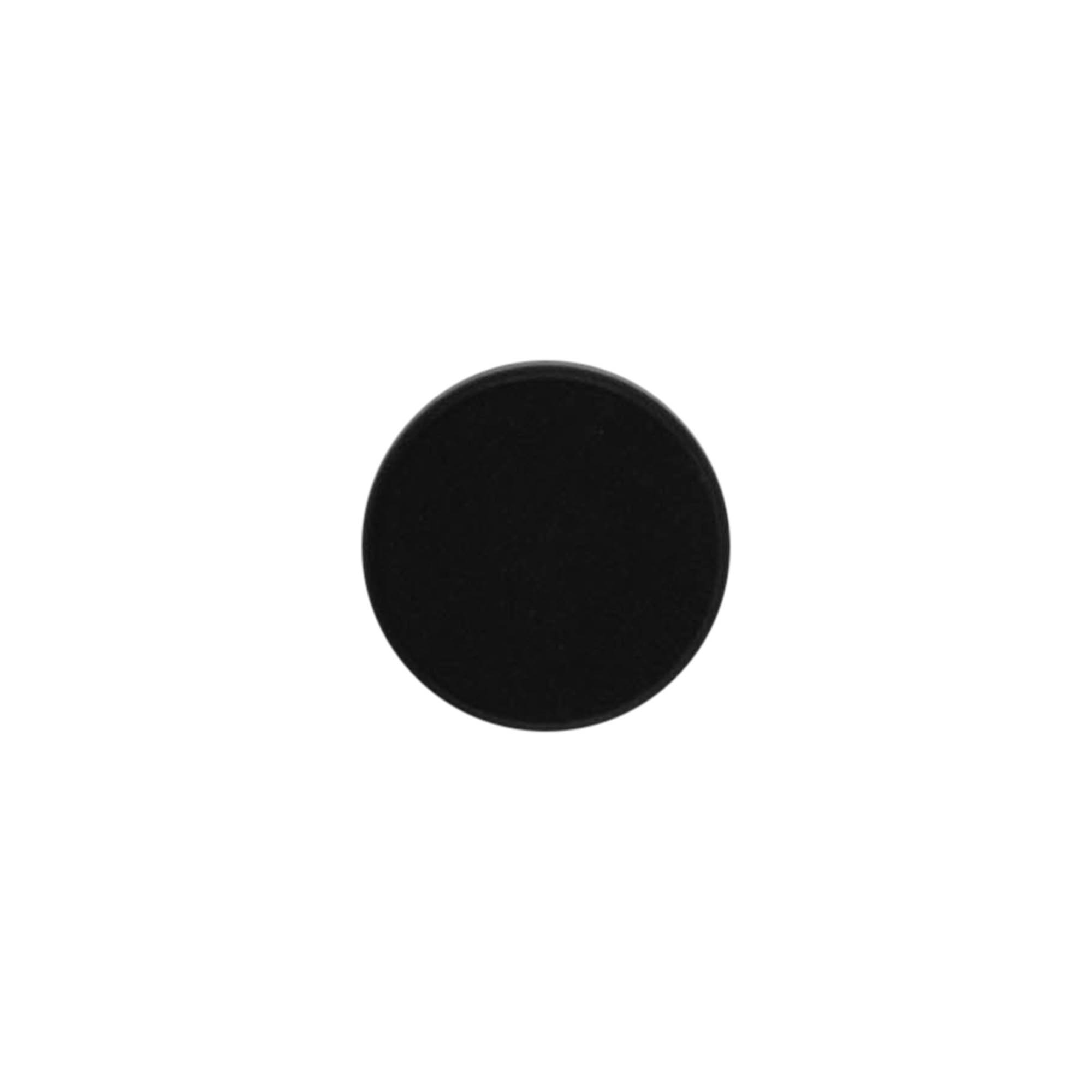 Tappo a manico 19 mm, plastica, nero, per bocca: sughero
