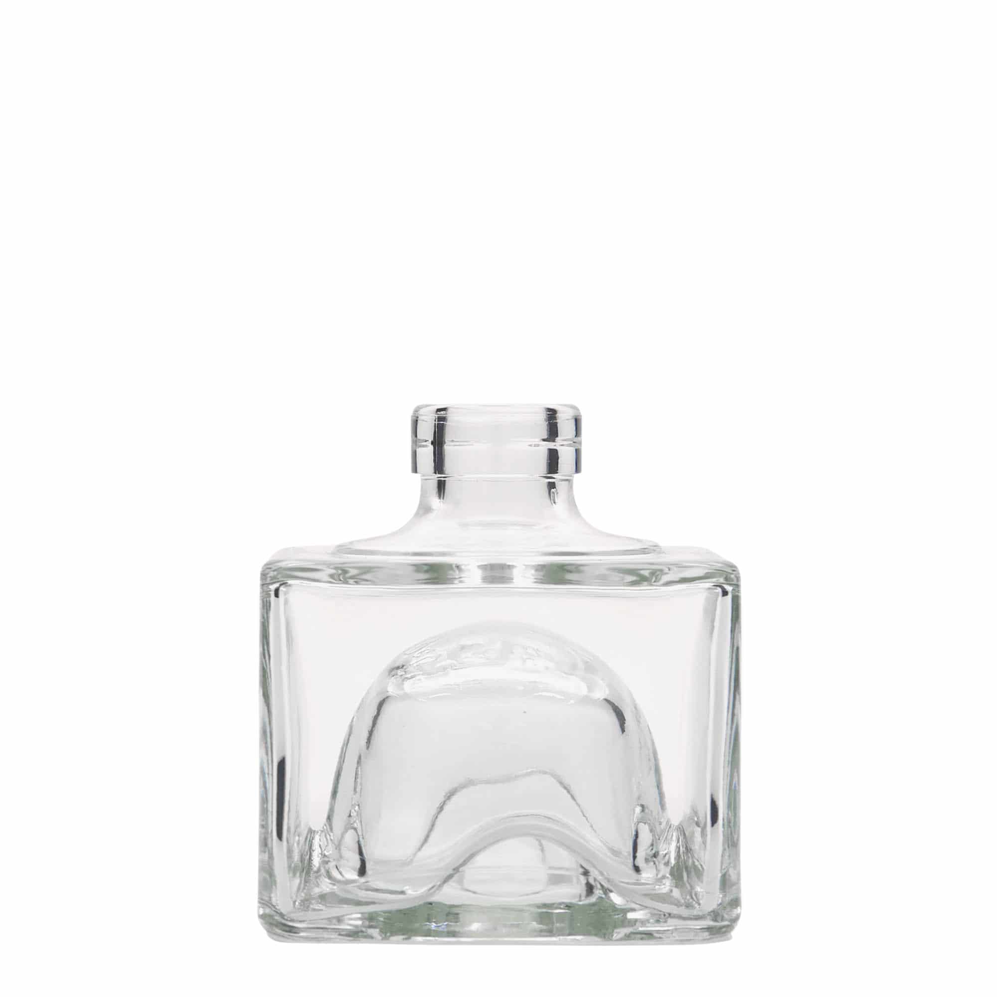 200 ml Bottiglia di vetro 'Cocolores', quadrata, imboccatura: fascetta 200 ml Bottiglia di vetro 'Cocolores', quadrata, imboccatura: fascetta