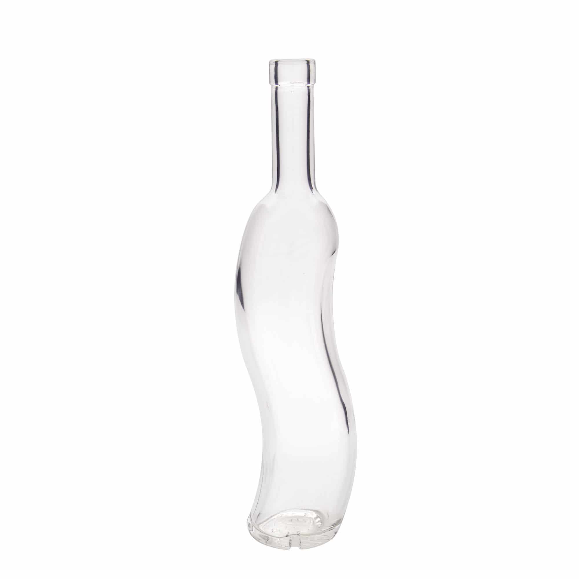 500 ml Bottiglia di vetro 'La-Ola', semicircolare, imboccatura: fascetta 500 ml Bottiglia di vetro 'La-Ola', semicircolare, imboccatura: fascetta