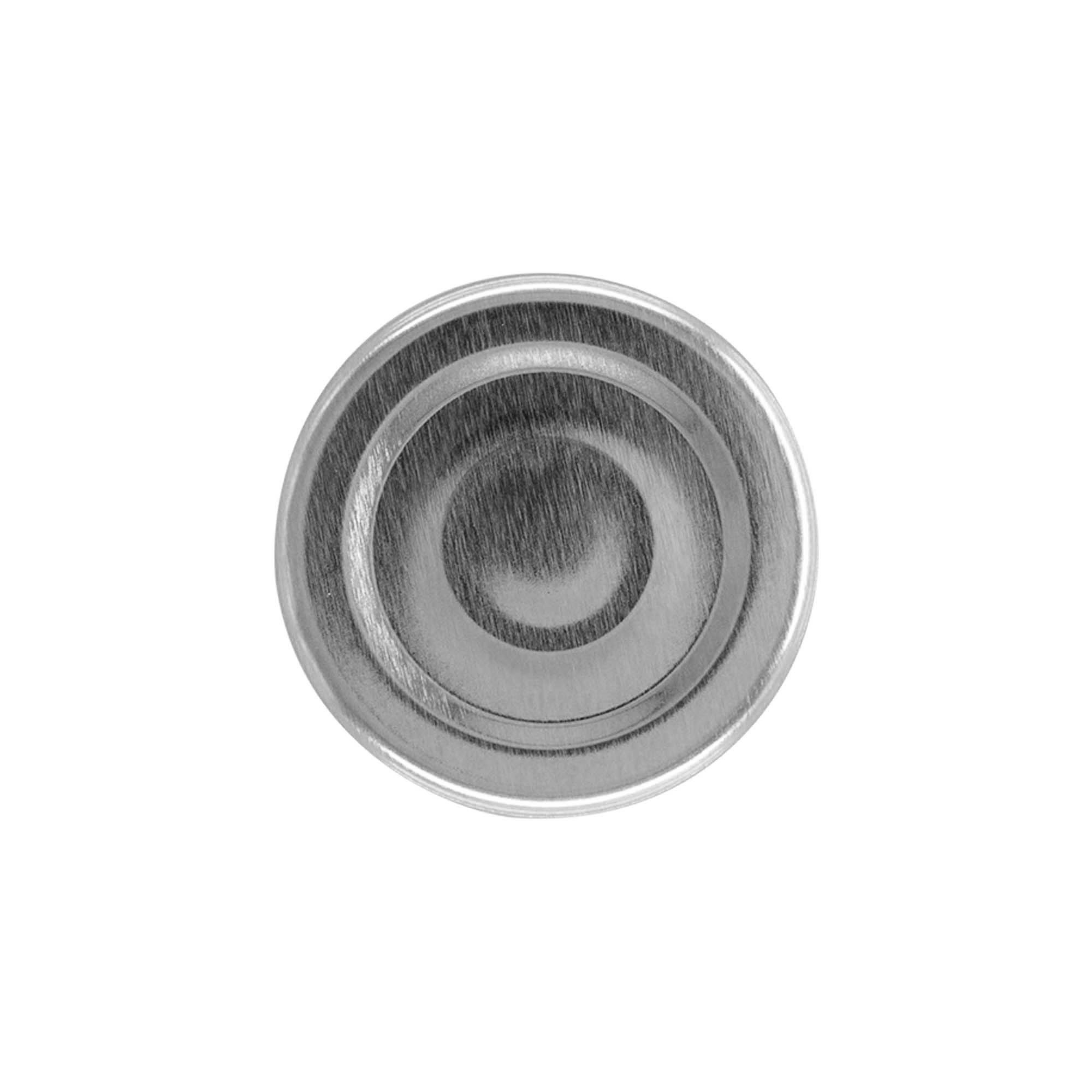 Tappo Twist-Off, lamina bianca, argento, per bocca: TO 43 Tappo Twist-Off, lamina bianca, argento, per bocca: TO 43