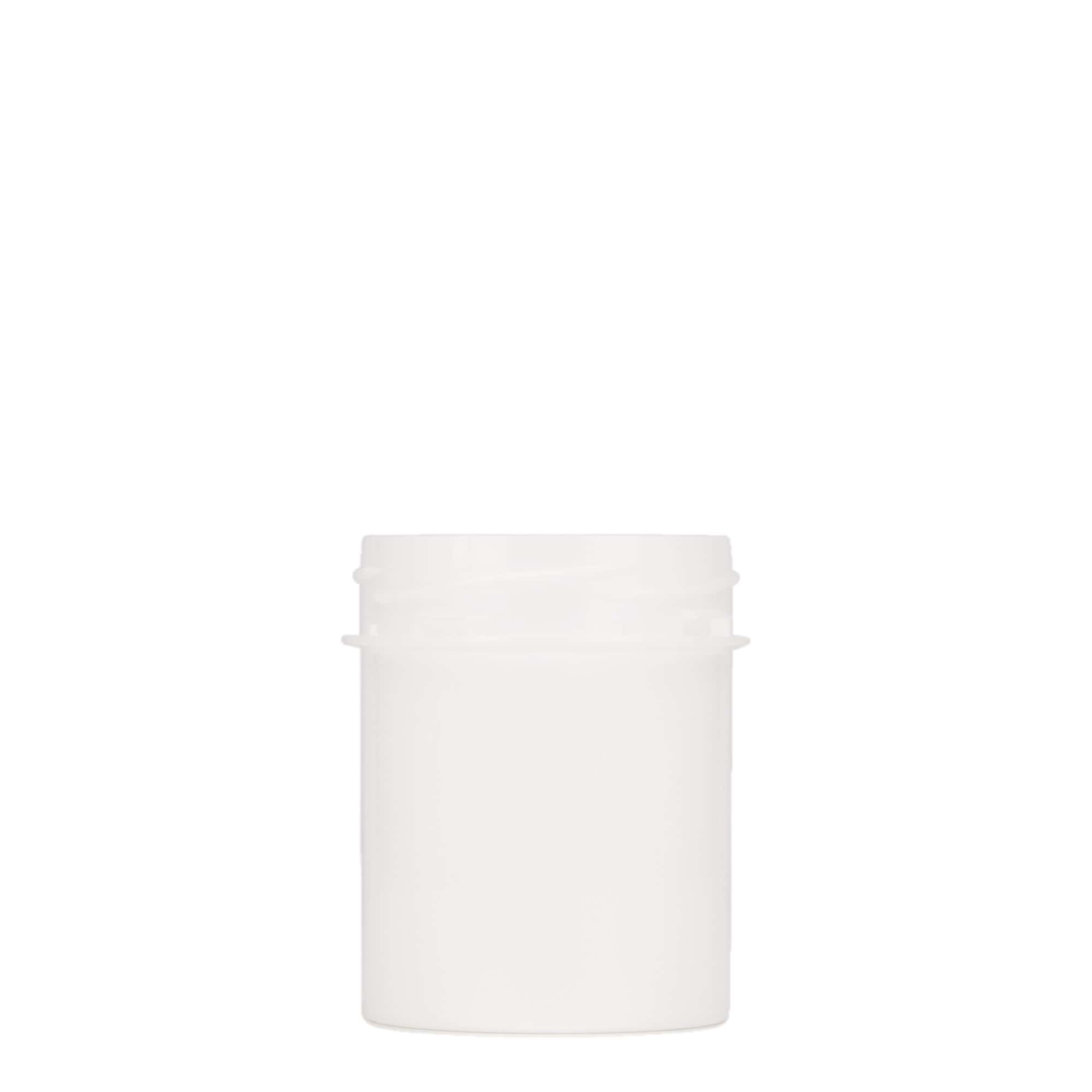 150 ml barattolo di plastica 'Securilock', PP, bianco, bocca: chiusura a vite
