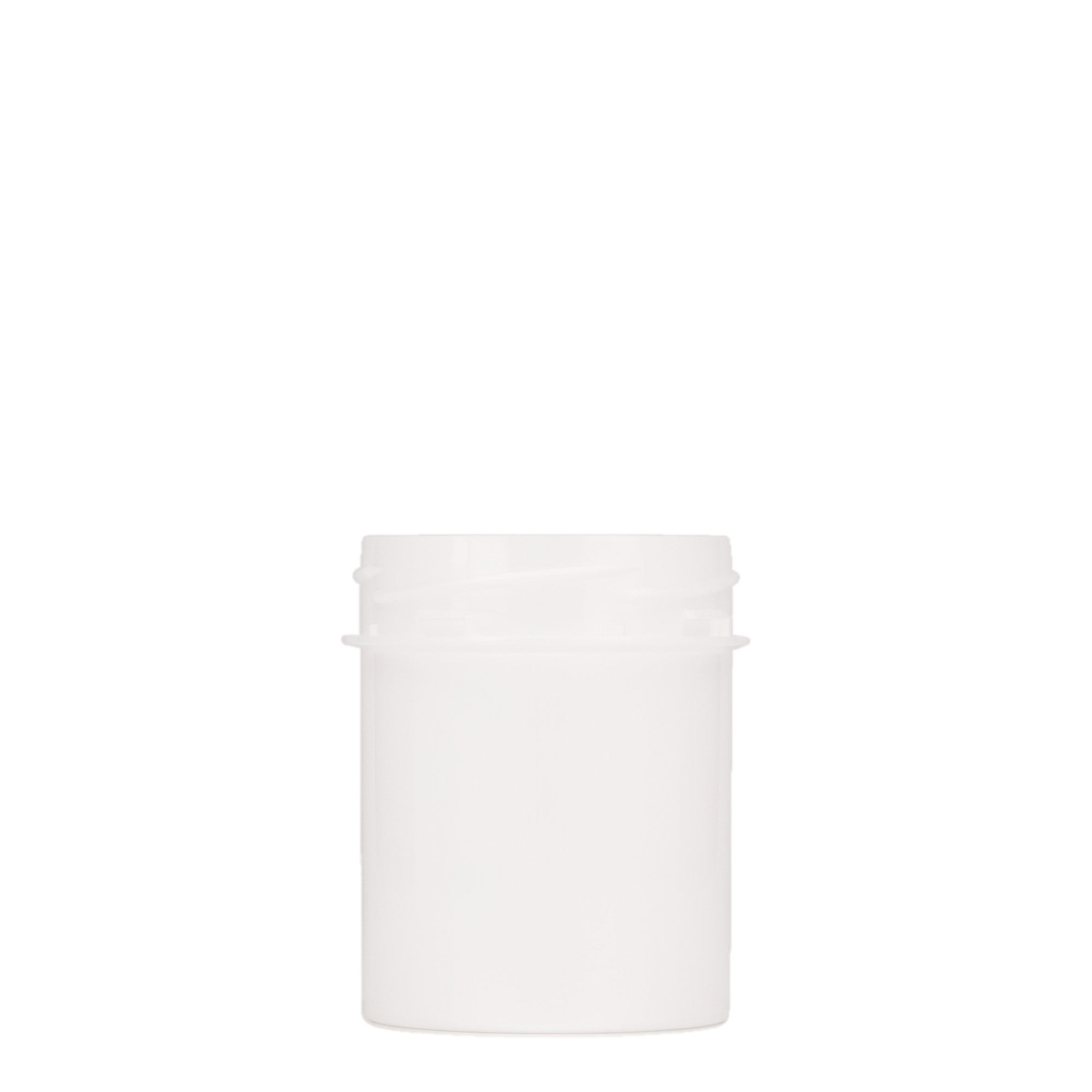 150 ml barattolo di plastica 'Securilock', PP, bianco, bocca: chiusura a vite 150 ml barattolo di plastica 'Securilock', PP, bianco, bocca: chiusura a vite