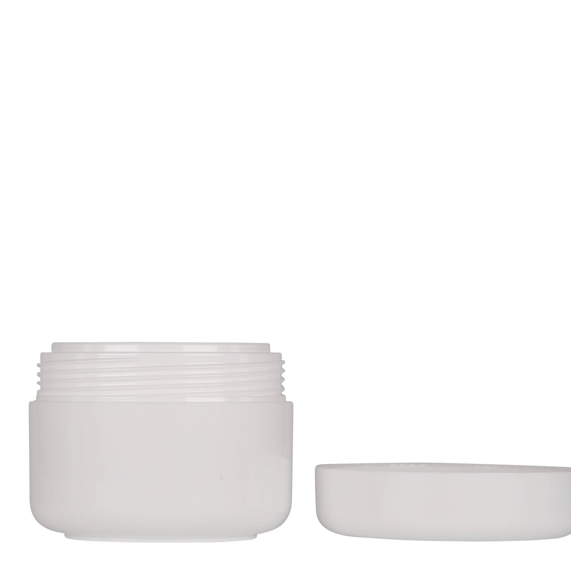 100 ml barattolo in plastica 'Bianca', PP, bianco, apertura: chiusura a vite 100 ml barattolo in plastica 'Bianca', PP, bianco, apertura: chiusura a vite