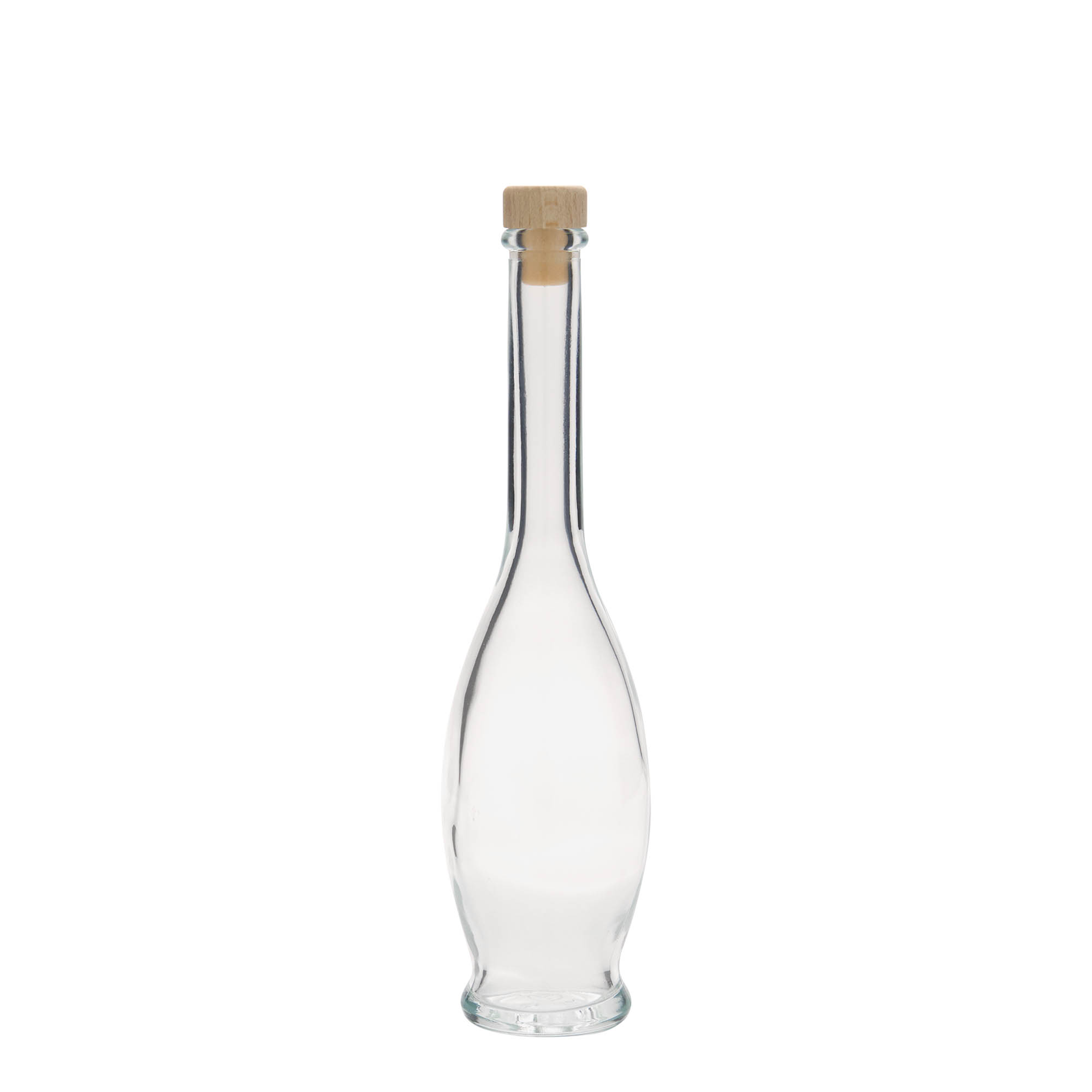 Bottiglia di vetro da 100 ml 'Gina', apertura: tappo di sughero Bottiglia di vetro da 100 ml 'Gina', apertura: tappo di sughero