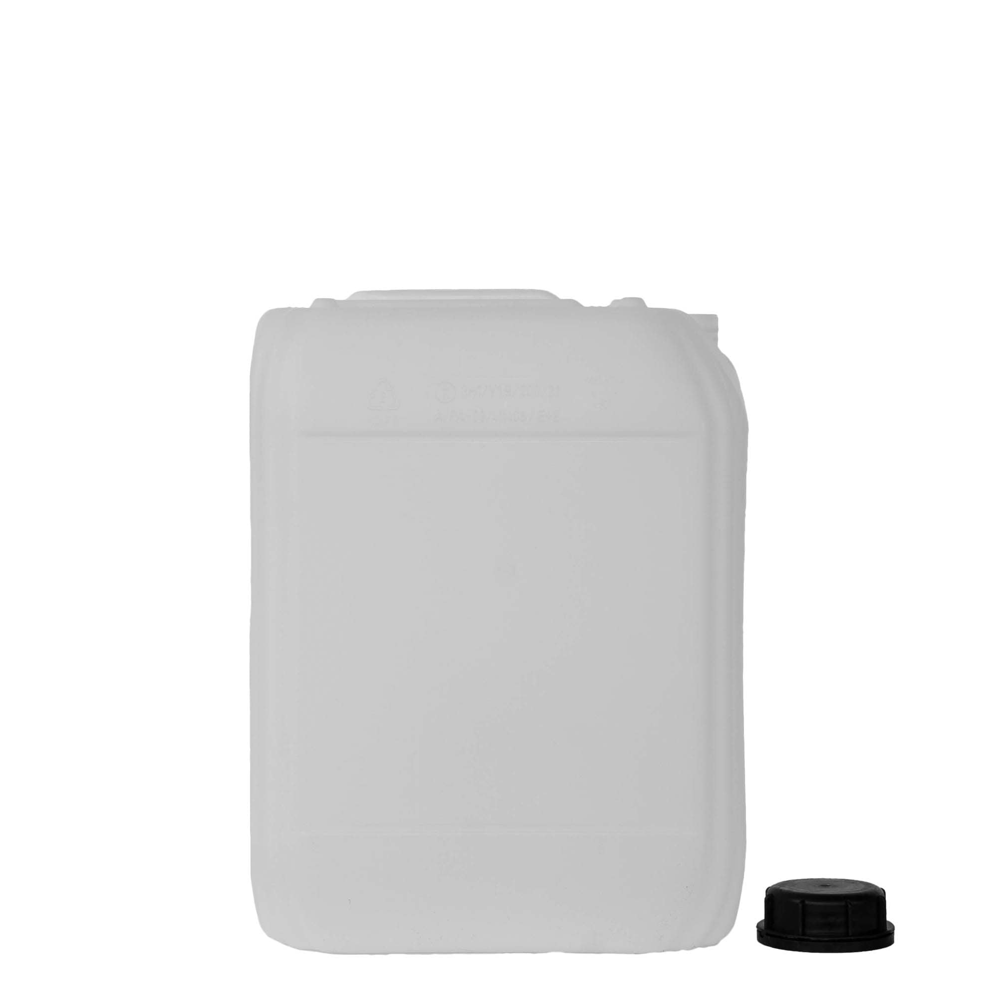 20 l tanica, rettangolare, plastica HDPE, naturale, bocca: ND 60