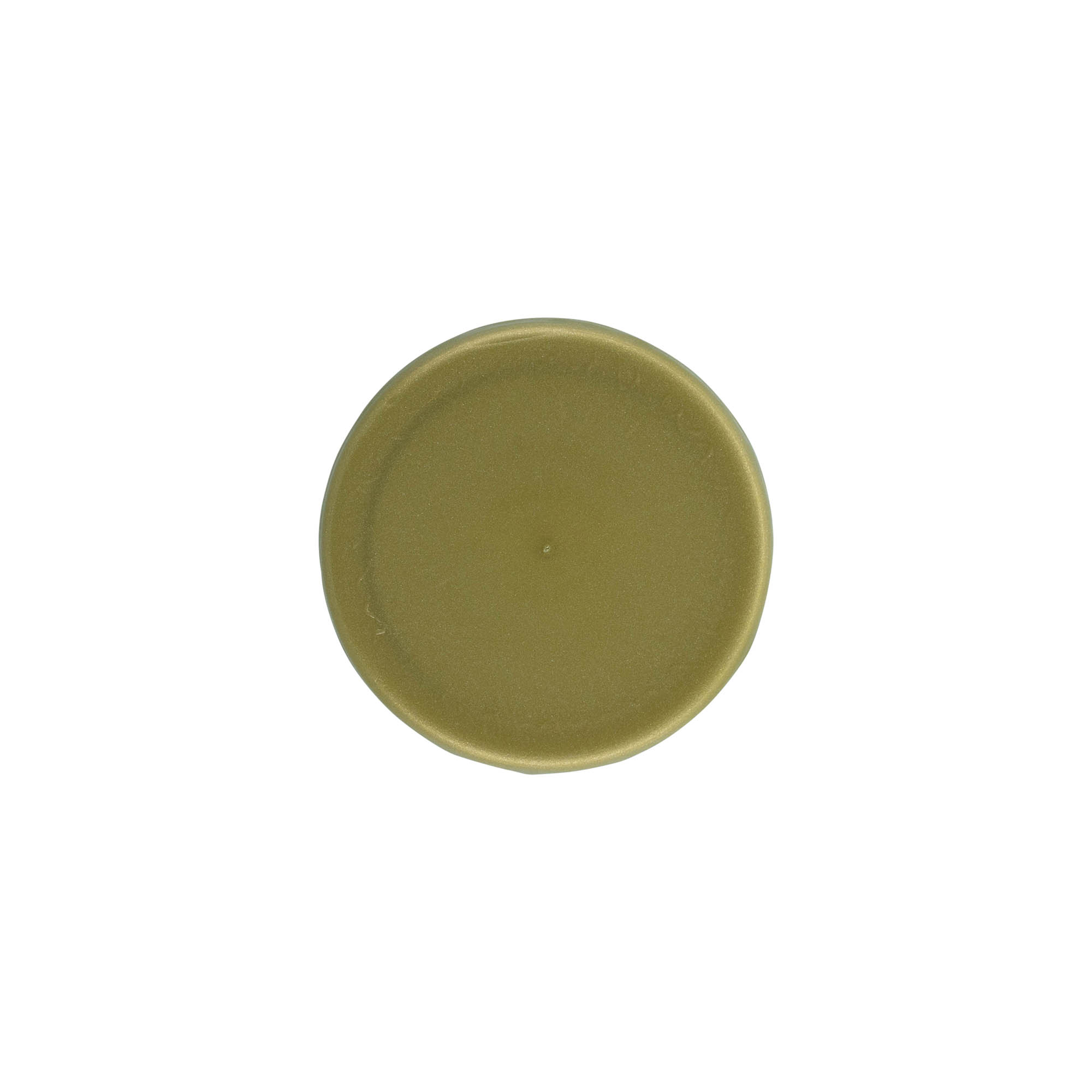 Coperchio a calotta per vasetto in ceramica, plastica HDPE, oro