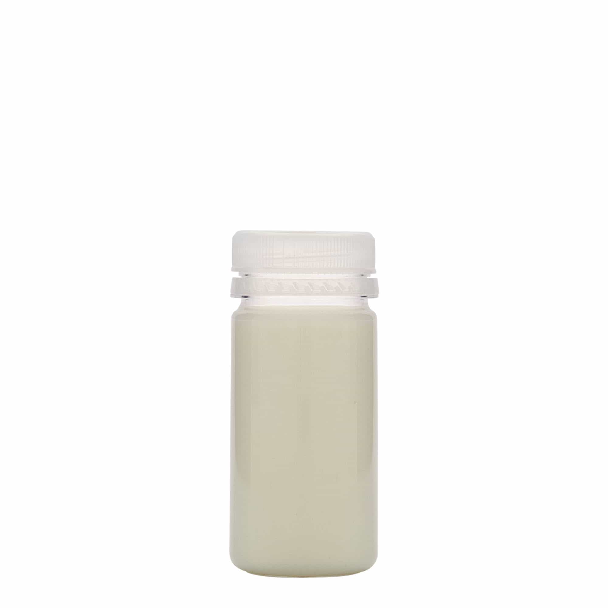 Bottiglia PET da 100 ml 'Everytime', plastica, bocca: 38 mm
