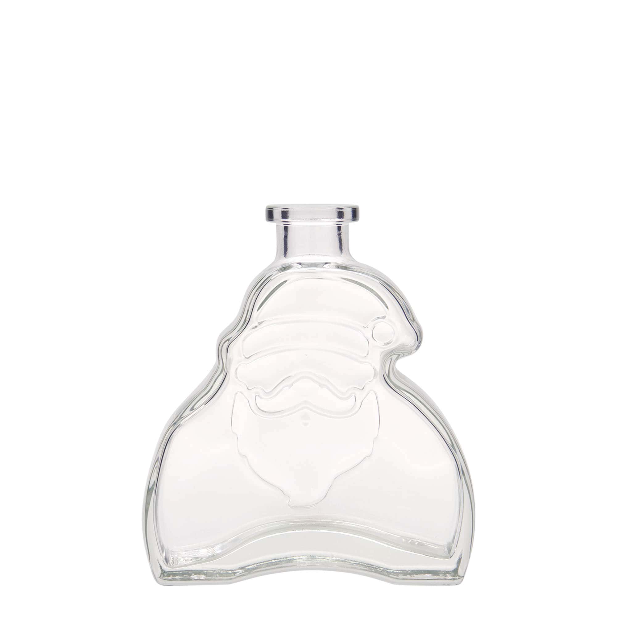 200 ml Bottiglia di vetro 'Babbo Natale', imboccatura: fascetta 200 ml Bottiglia di vetro 'Babbo Natale', imboccatura: fascetta