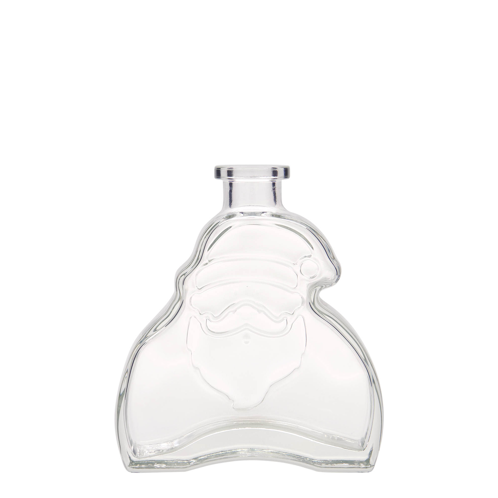 Bottiglia di vetro da 200 ml 'Babbo Natale', bocca: sughero Bottiglia di vetro da 200 ml 'Babbo Natale', bocca: sughero