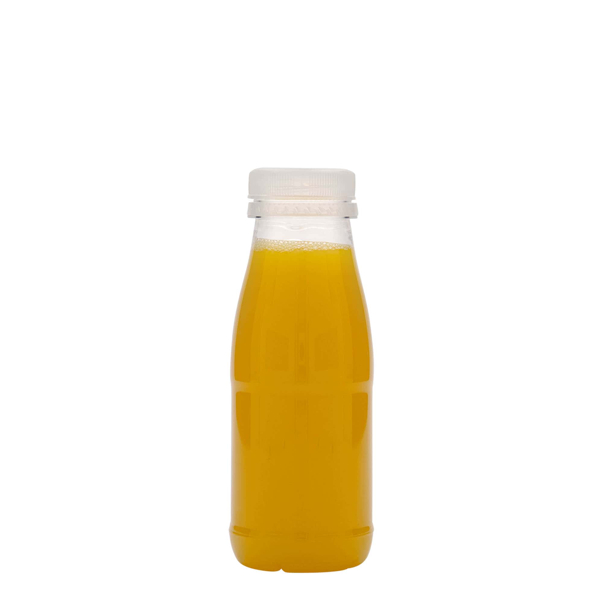 Bottiglia PET 250 ml 'Milk and Juice', plastica, bocca: 38 mm