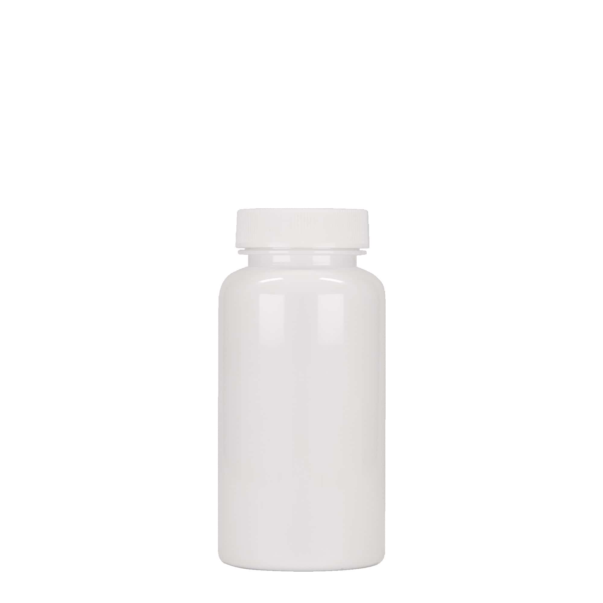 150 ml flacone PET, plastica, bianco, bocca: 38/400