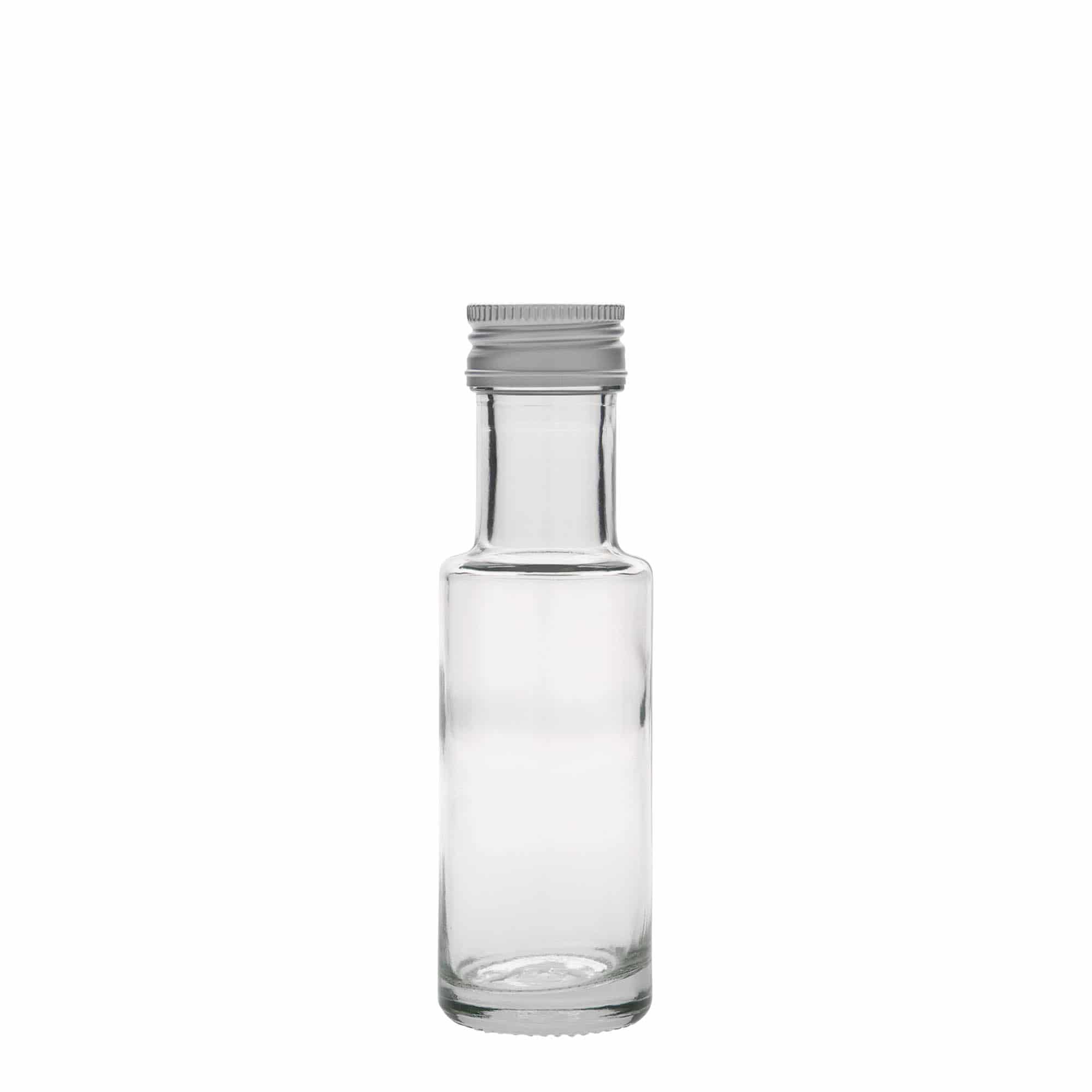 Bottiglia di vetro da 100 ml 'Dorica', bocca: PP 31,5