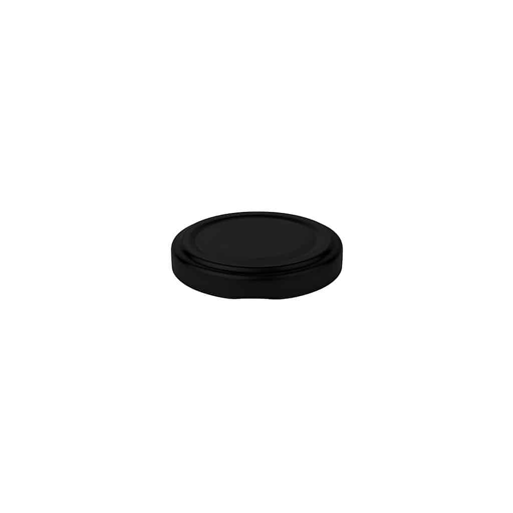 Tappo Twist-Off, banda stagnata, nero, per imboccatura: TO 48 Tappo Twist-Off, banda stagnata, nero, per imboccatura: TO 48