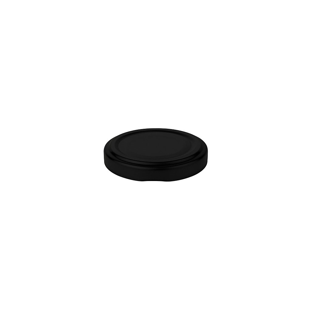 Tappo Twist-Off, lamiera bianca, nero, per bocca: TO 48 Tappo Twist-Off, lamiera bianca, nero, per bocca: TO 48