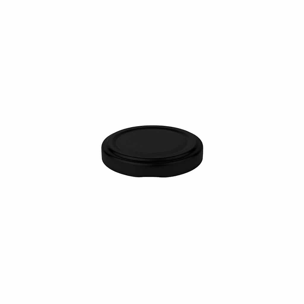 Tappo Twist-Off, lamiera bianca, nero, per bocca: TO 48
