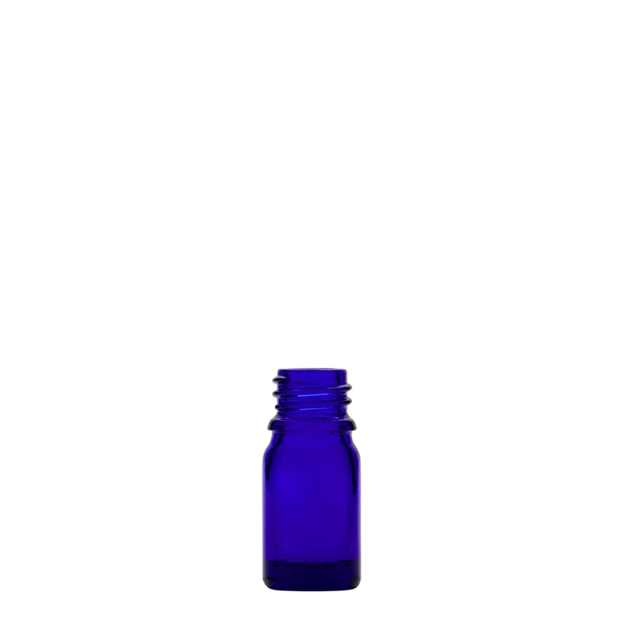 5 ml flacone medico, vetro, blu reale, bocca: DIN 18