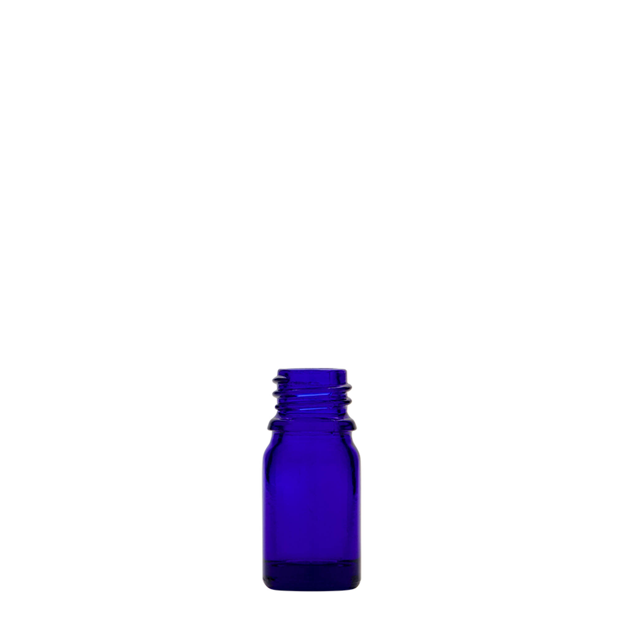 5 ml flacone medico, vetro, blu reale, bocca: DIN 18