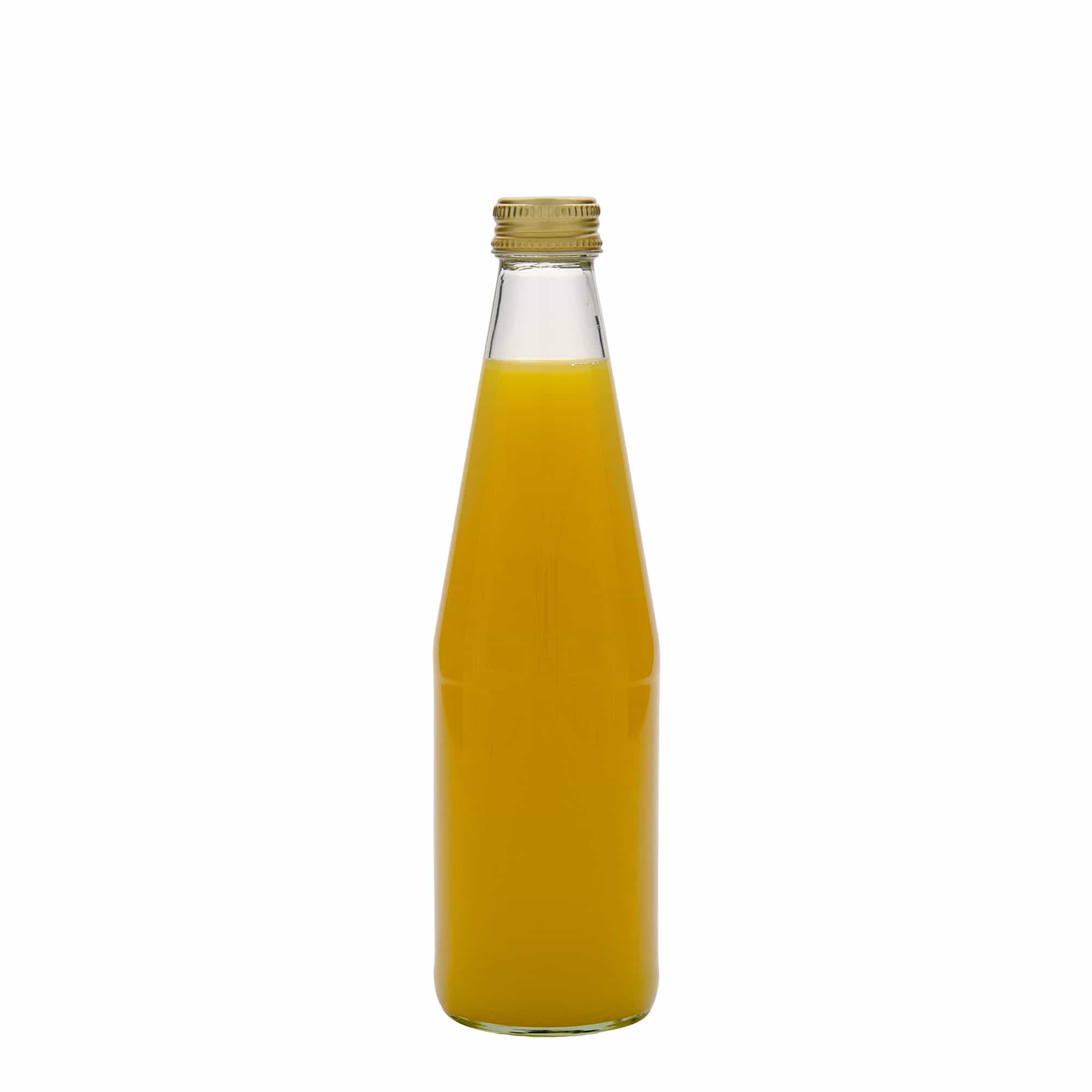 Bottiglia universale da 330 ml a forma di carota, vetro, bocca: PP 28