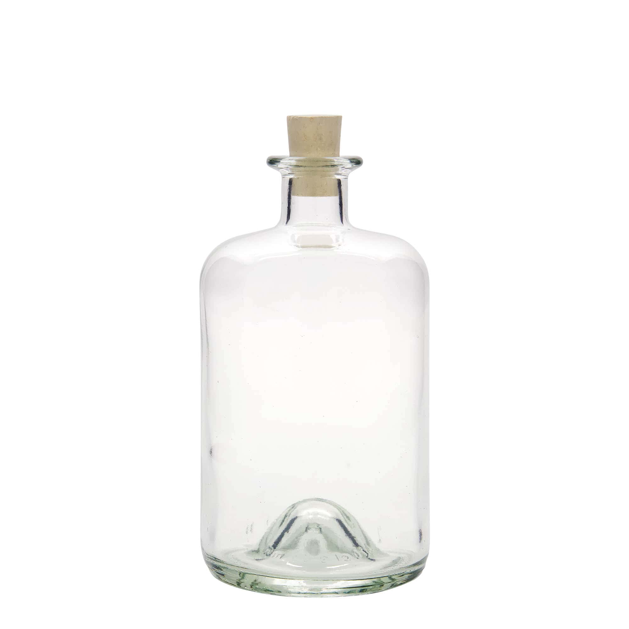 700 ml Bottiglia da farmacia, vetro, imboccatura: fascetta
