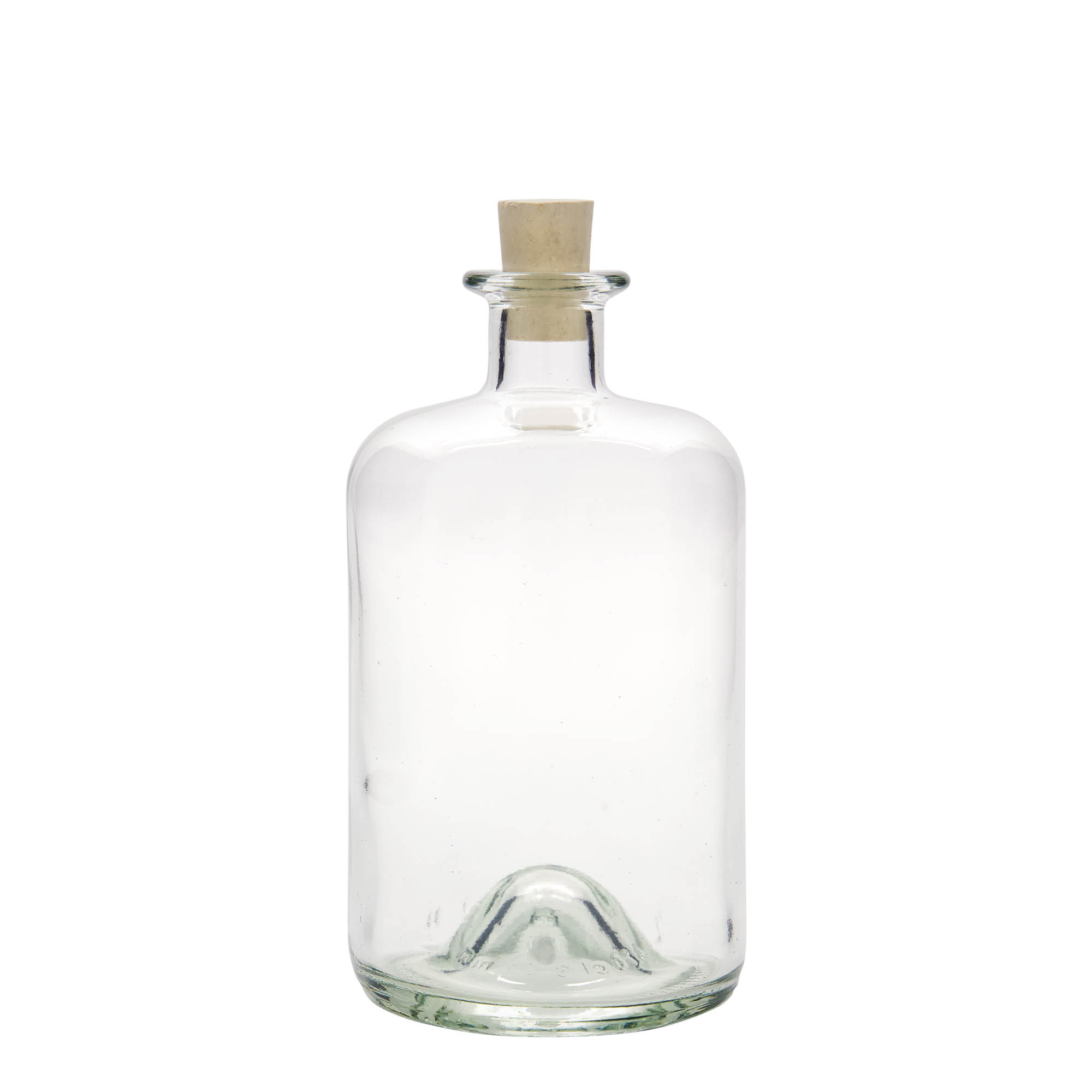 Bottiglia in vetro da 700 ml da farmacista, bocca: tappo di sughero Bottiglia in vetro da 700 ml da farmacista, bocca: tappo di sughero
