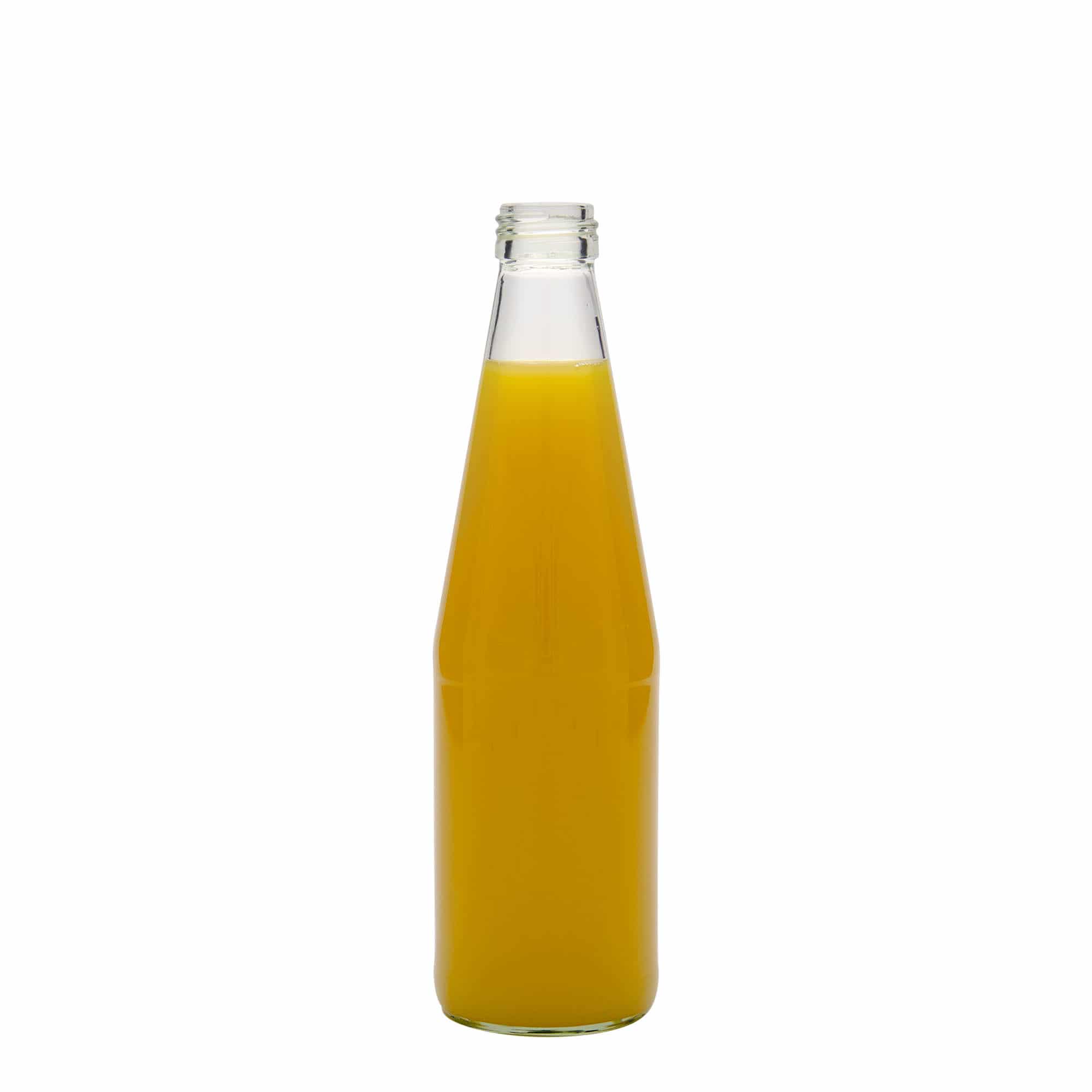 Bottiglia universale da 330 ml a forma di carota, vetro, bocca: PP 28