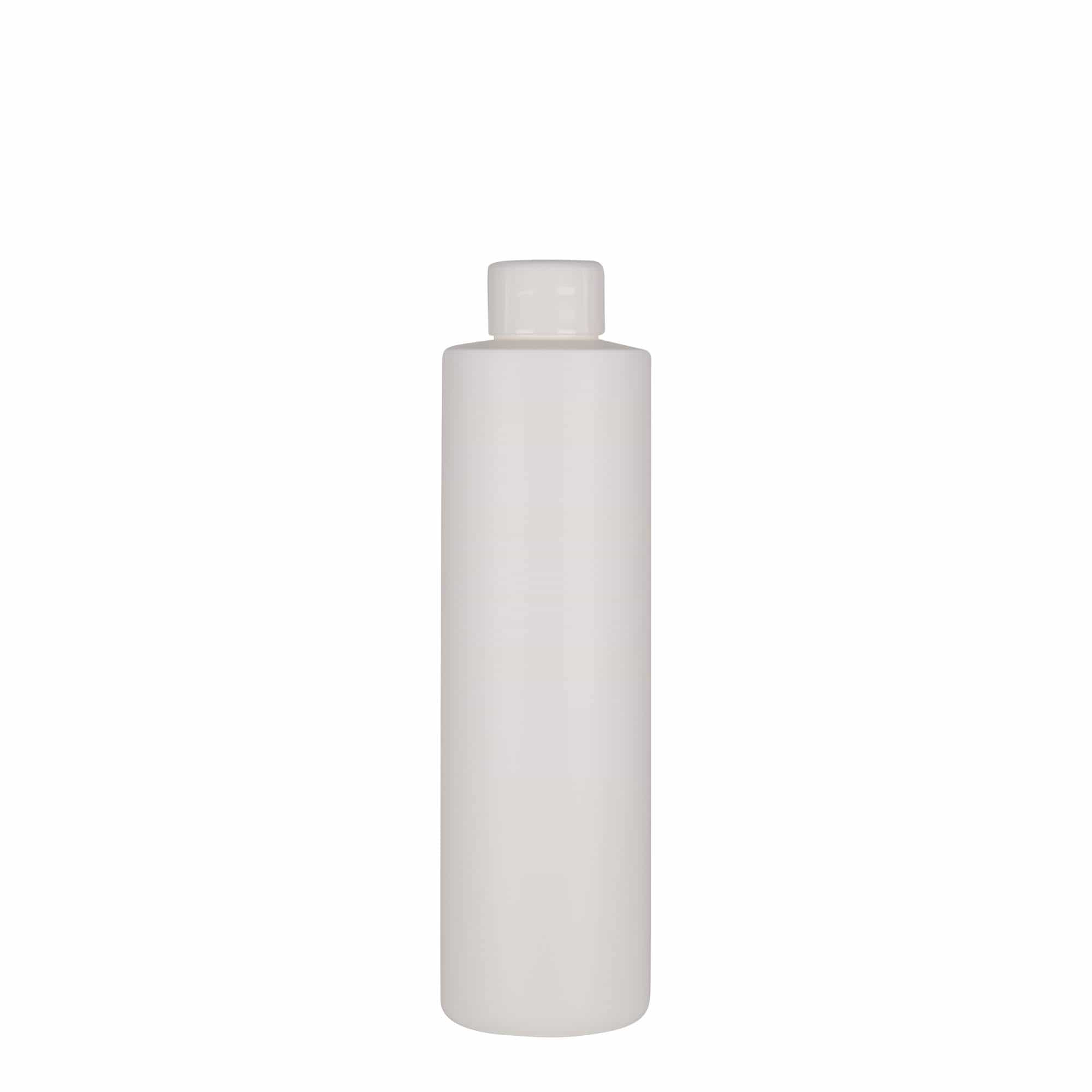 250 ml Flacone in plastica 'Pipe', Green HDPE, bianco, imboccatura: GPI 24/410