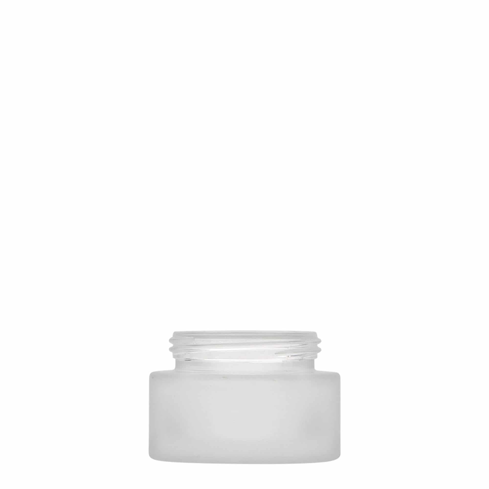30 ml Contenitore cosmetico 'Platinum Edition', vetro, effetto ghiaccio, imboccatura: a vite 30 ml Contenitore cosmetico 'Platinum Edition', vetro, effetto ghiaccio, imboccatura: a vite