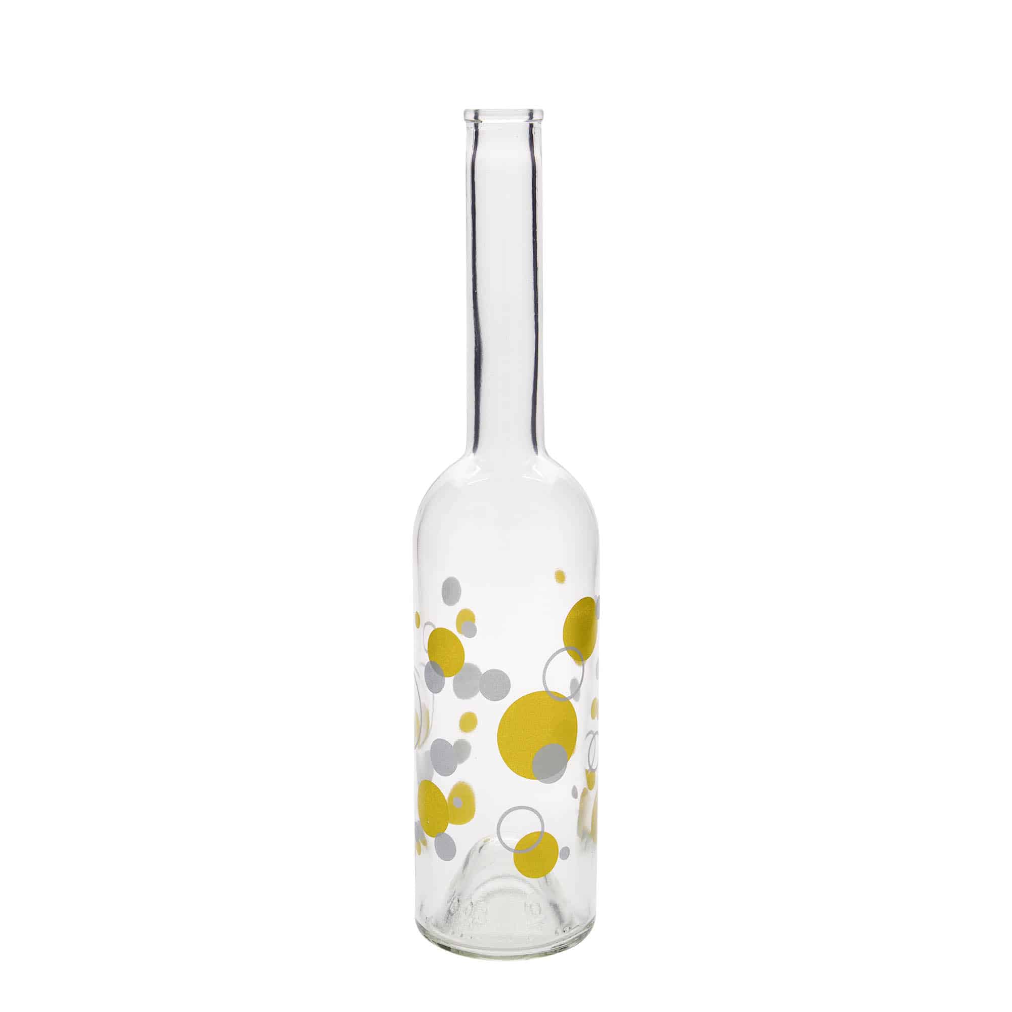 500 ml Bottiglia di vetro 'Opera', motivo: Pois, imboccatura: fascetta 500 ml Bottiglia di vetro 'Opera', motivo: Pois, imboccatura: fascetta