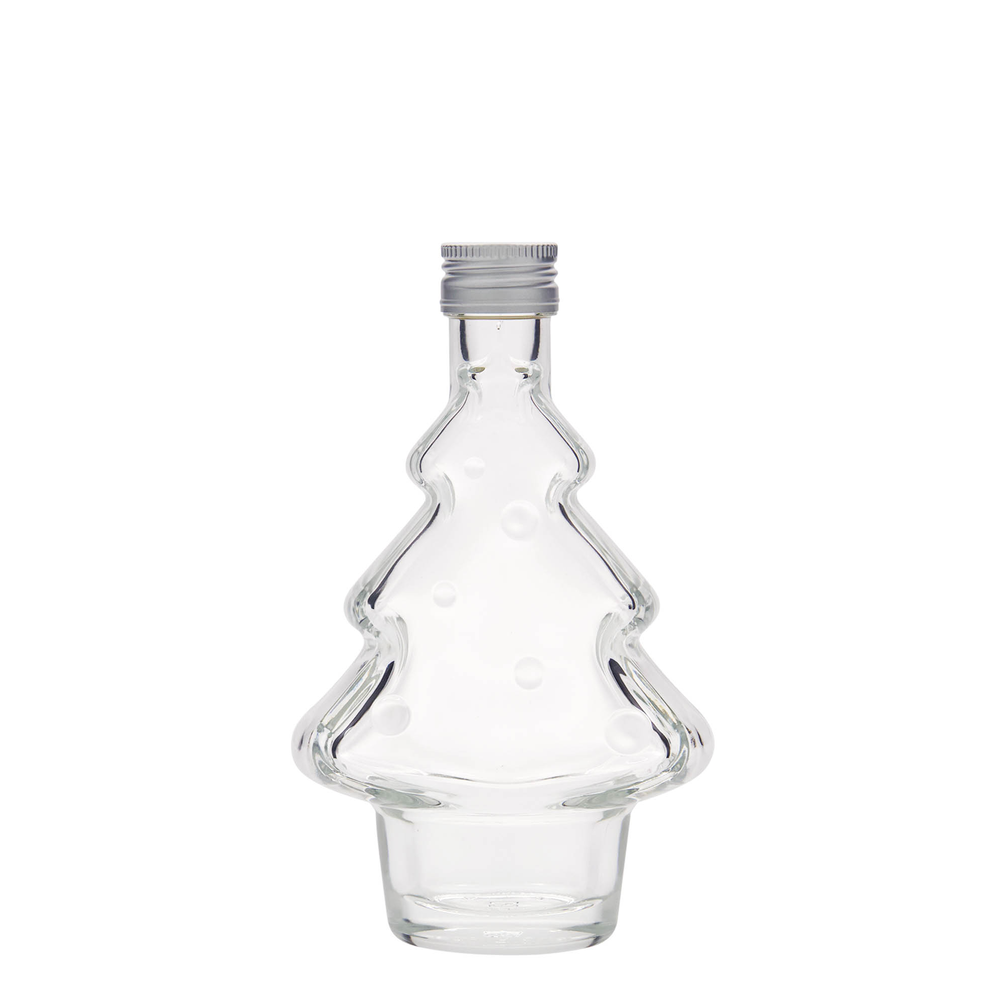 Bottiglia di vetro da 200 ml 'Albero di Natale', bocca: PP 28 Bottiglia di vetro da 200 ml 'Albero di Natale', bocca: PP 28