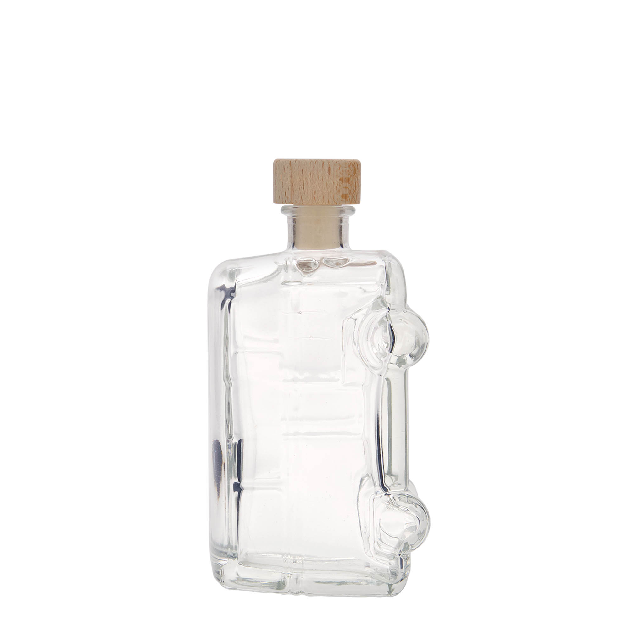 Bottiglia di vetro da 200 ml 'Bulli', bocca: sughero Bottiglia di vetro da 200 ml 'Bulli', bocca: sughero