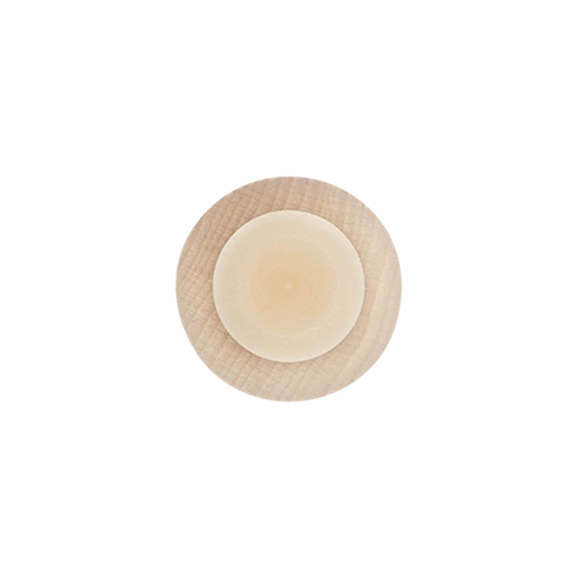 Tappo a fungo 21,5 mm, legno, per imboccatura: fascetta