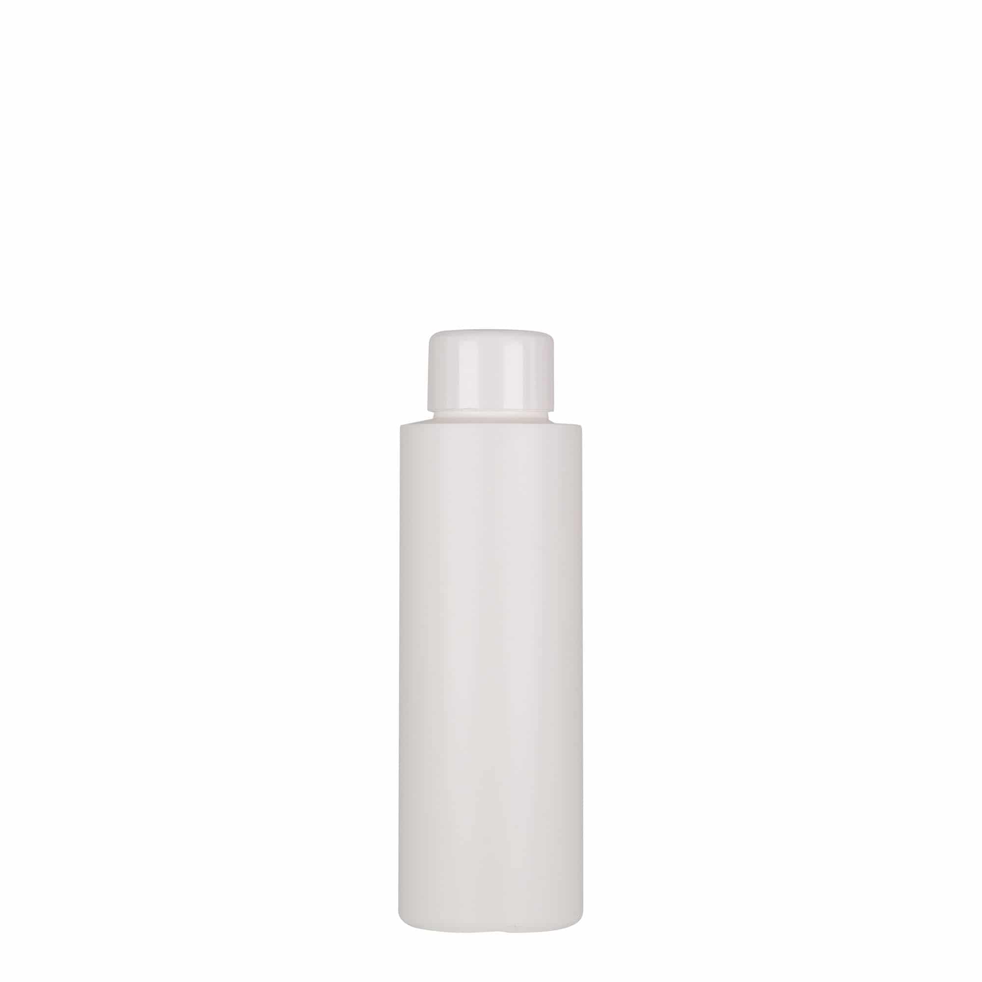 100 ml Flacone in plastica 'Pipe', Green HDPE, bianco, imboccatura: GPI 24/410