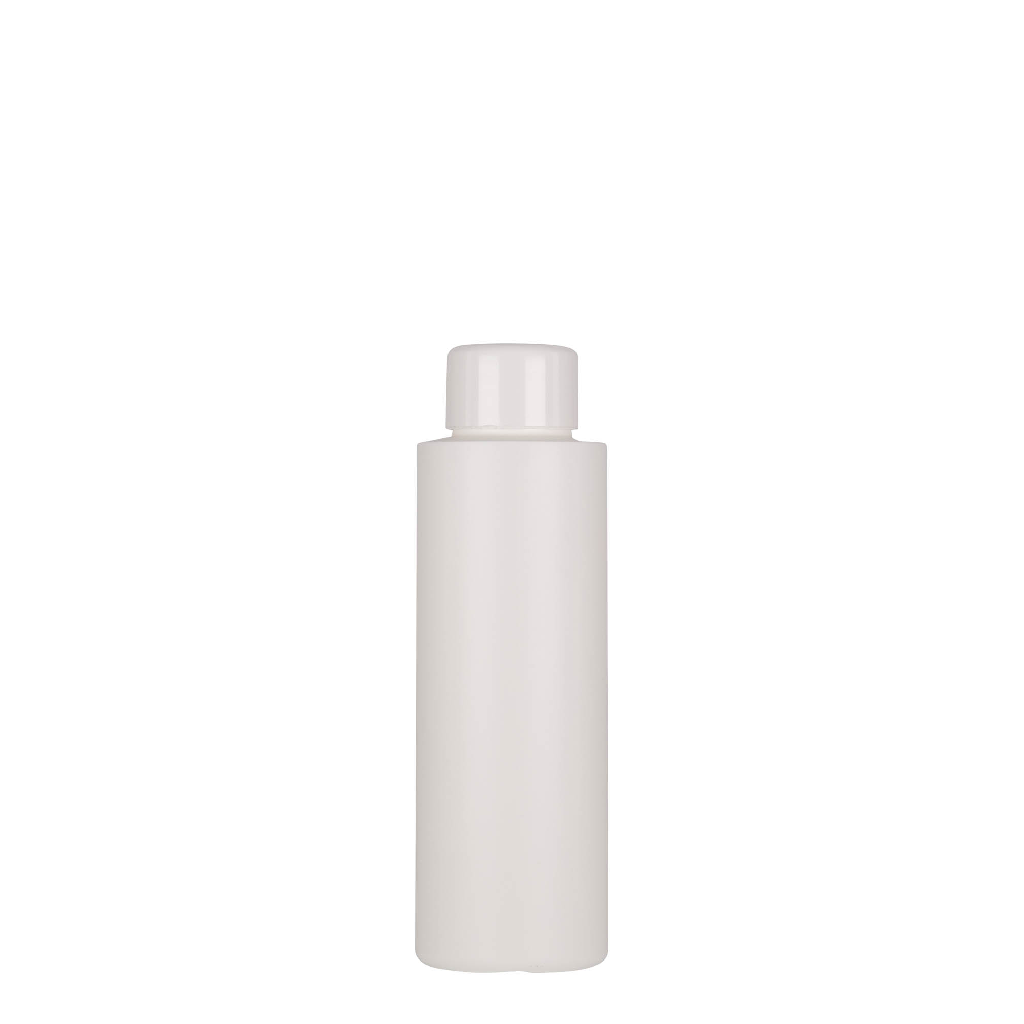 Bottiglia in plastica da 100 ml 'Pipe', HDPE verde, bianca, bocca: 24/410 Bottiglia in plastica da 100 ml 'Pipe', HDPE verde, bianca, bocca: 24/410