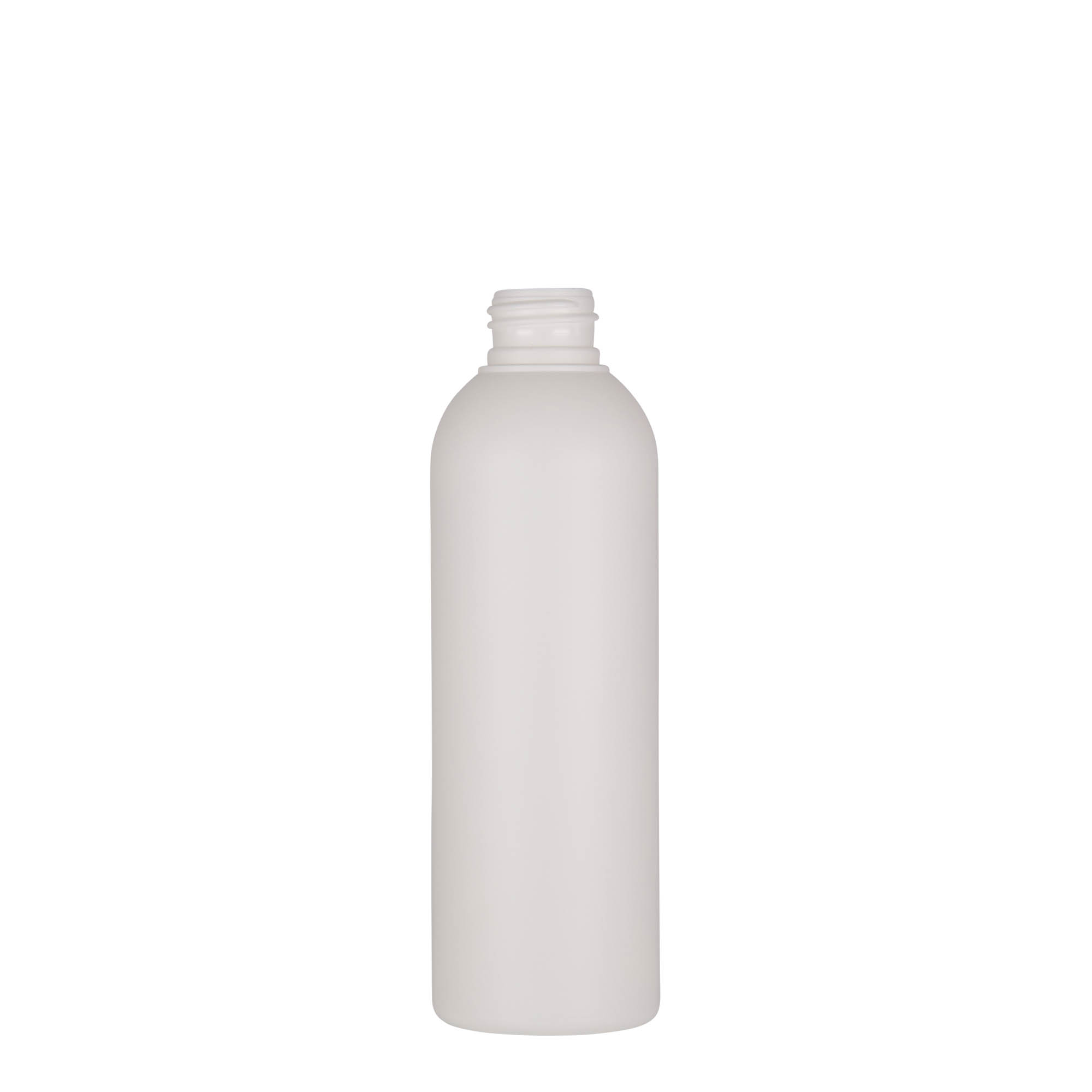 Bottiglia in plastica da 200 ml 'Tuffy', HDPE, bianca, bocca: 24/410 Bottiglia in plastica da 200 ml 'Tuffy', HDPE, bianca, bocca: 24/410