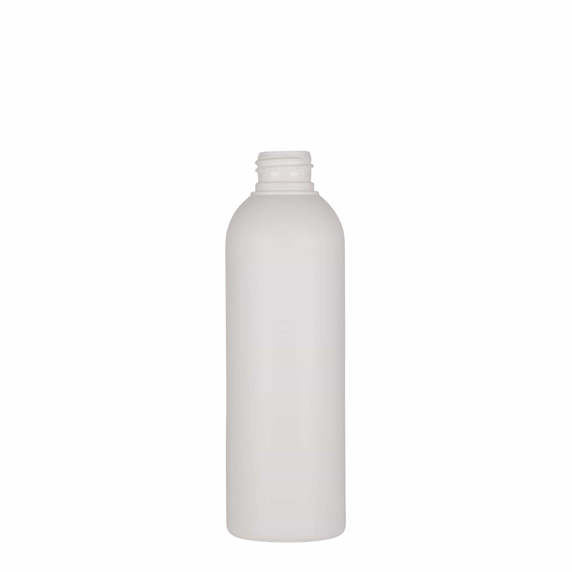 Bottiglia in plastica da 200 ml 'Tuffy', HDPE, bianca, bocca: 24/410 Bottiglia in plastica da 200 ml 'Tuffy', HDPE, bianca, bocca: 24/410