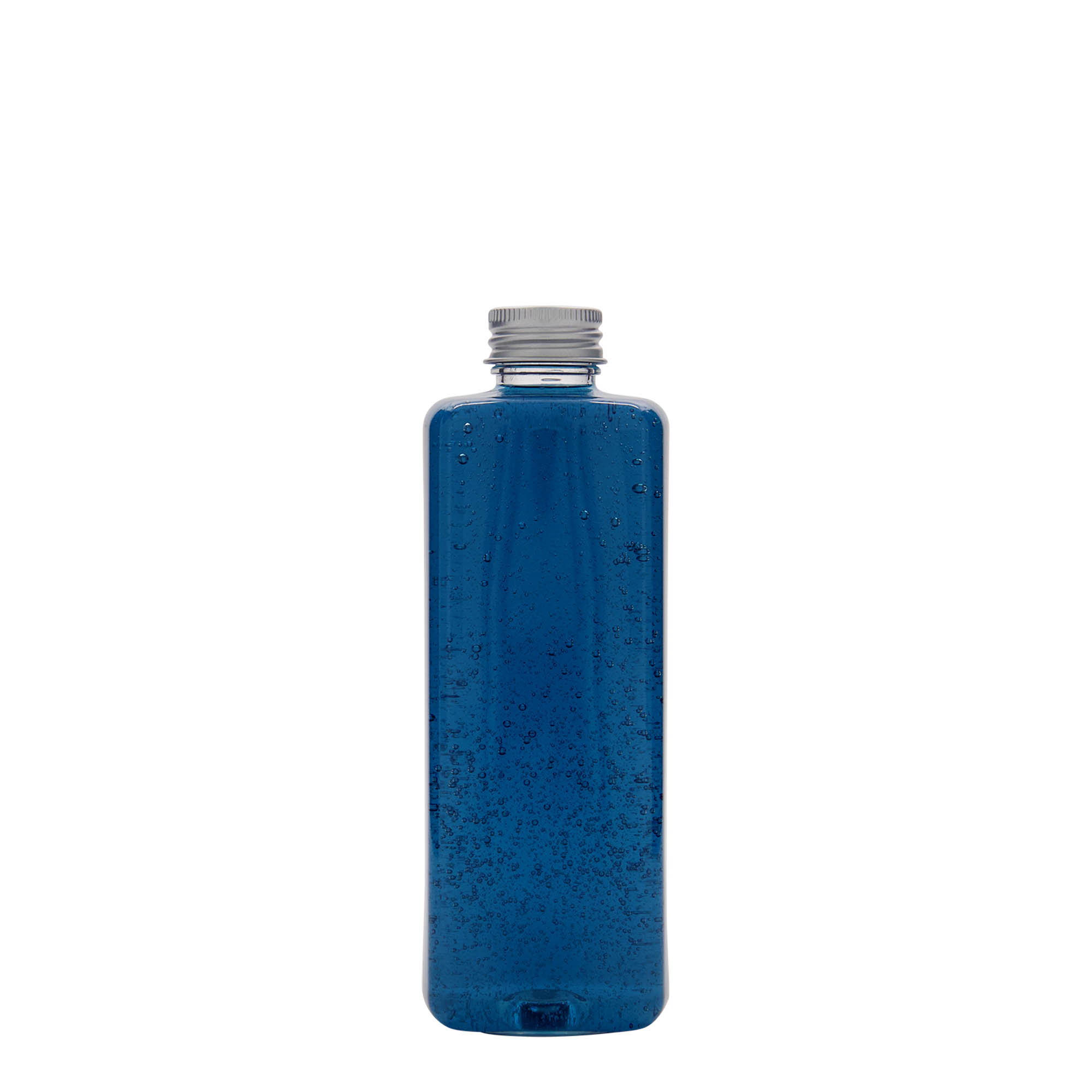 Bottiglia PET da 300 ml 'Karl', quadrata, plastica, bocca: 24/410
